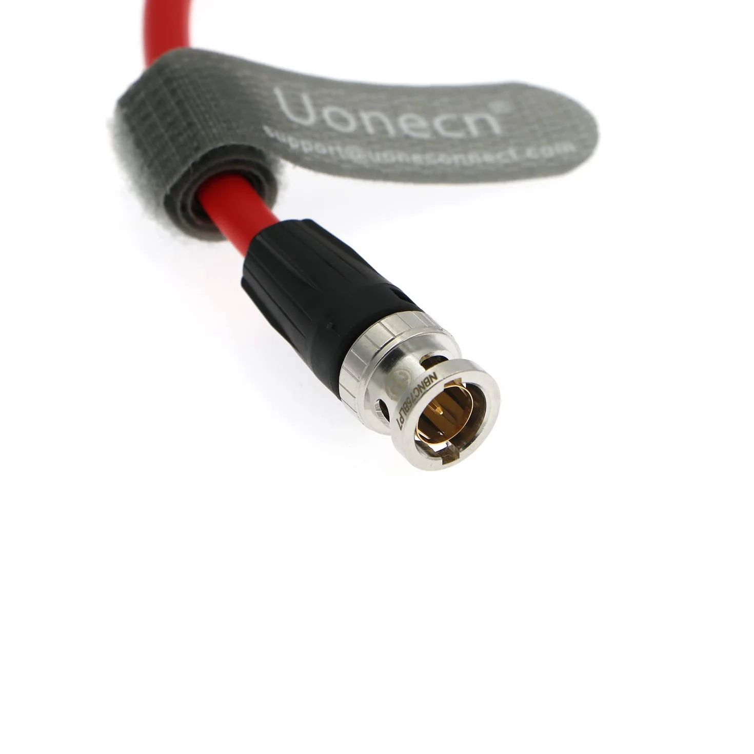 Uonecn Cavo Protettivo HD SDI 12G con Isolatore Galvanico BNC Maschio a BNC Femmina Angolato per RED Komodo Camera 20cm rosso