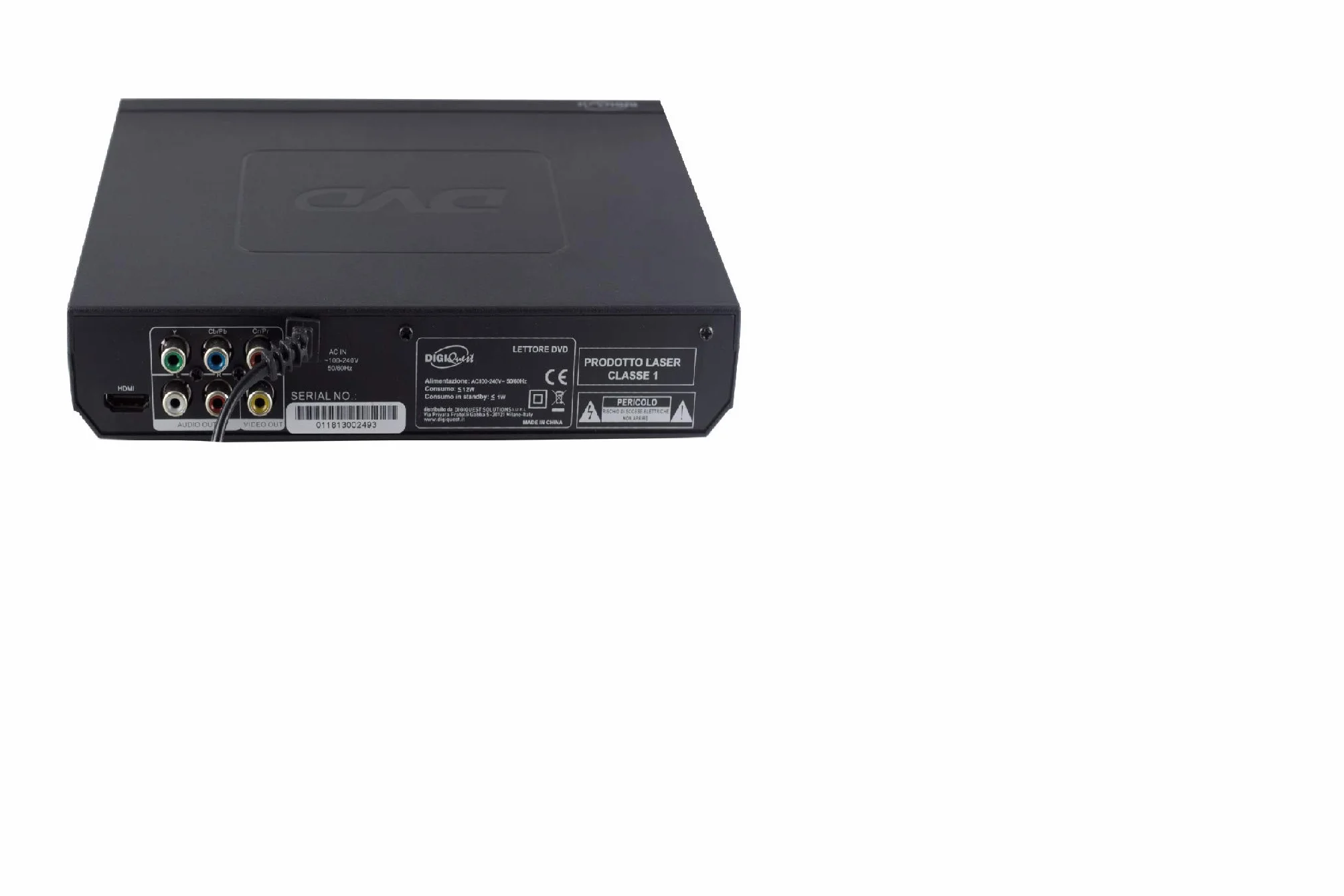 Digiquest Lettore Dvd Easy, riproduzione video,audio,immagini,trasferisci i file dal DVD alla memoria USB senza PC,riprendi la visione da dove l'hai lasciata anche dopo una interruzione di corrente
