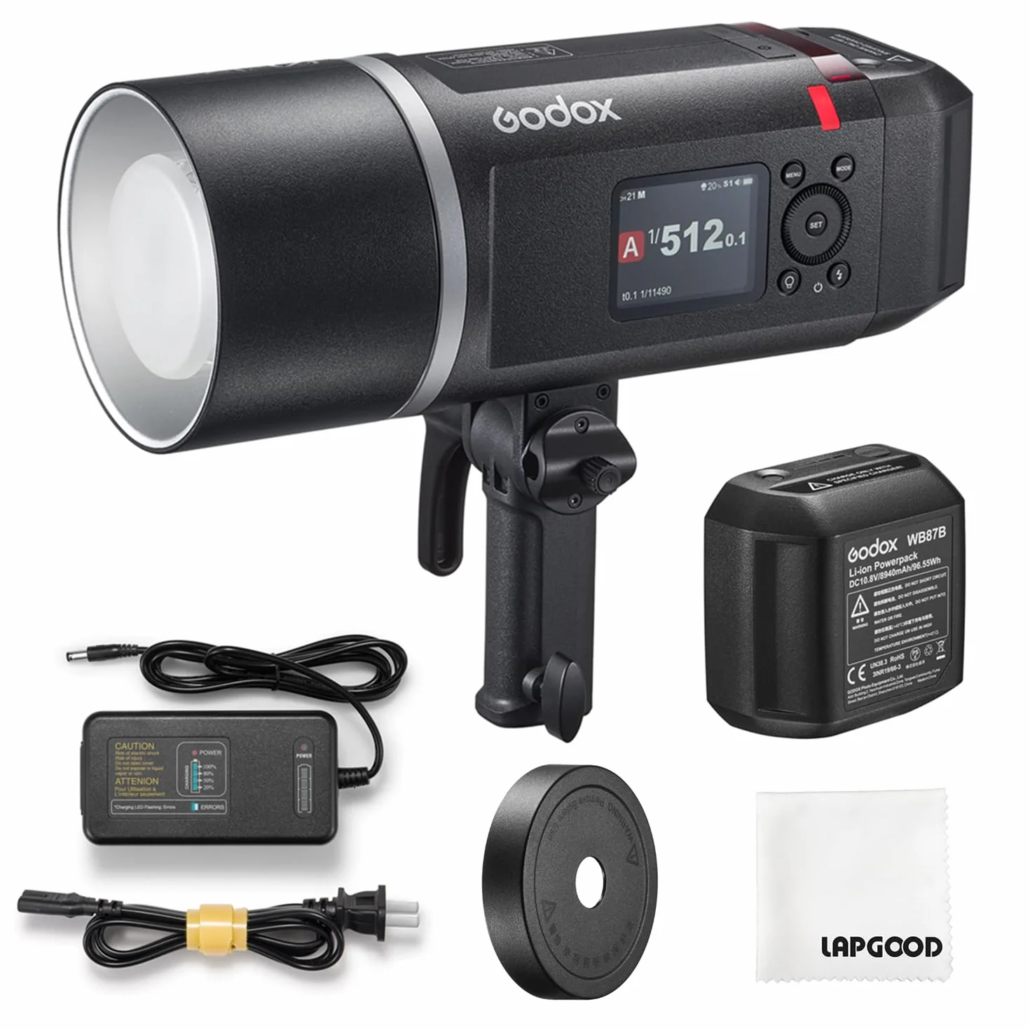 Godox AD600BM II Flash 600Ws TTL Outdoor con 2.4G Wireless X System,1/8000s HSS GN87,0.01-0.9s Tempo di Riciclaggio,Godox AD600BMII Flash Monolight per Canon,Sony,Nikon,Fuji,Olympus,Panasonic