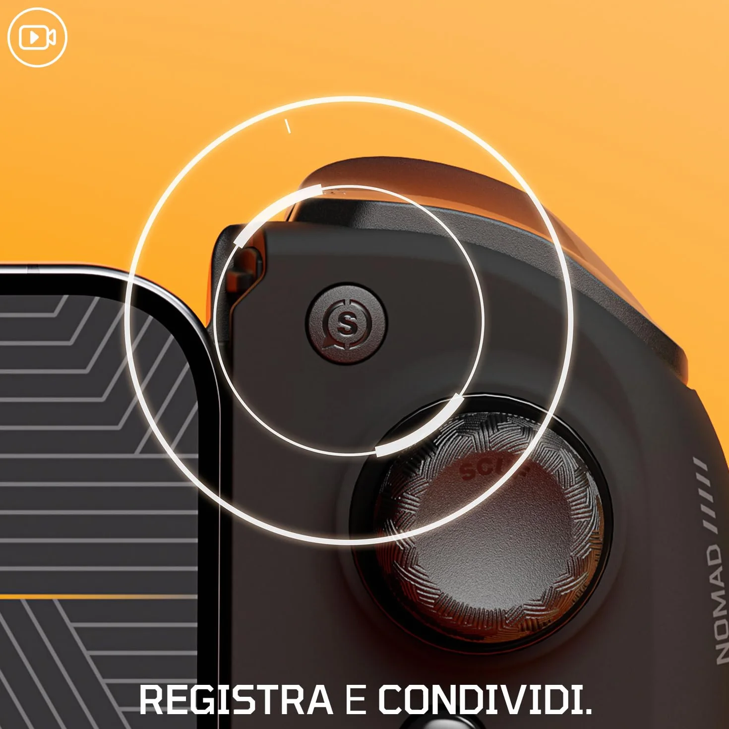 SCUF NOMAD Controller di Gioco Wireless per iPhone Mobili – Palette Posteriori – Analogici Anti-Drift – Bluetooth 5.0 Connettività – PS Remote, Xbox Game Pass, Apple Arcade, Steam Link – Nero