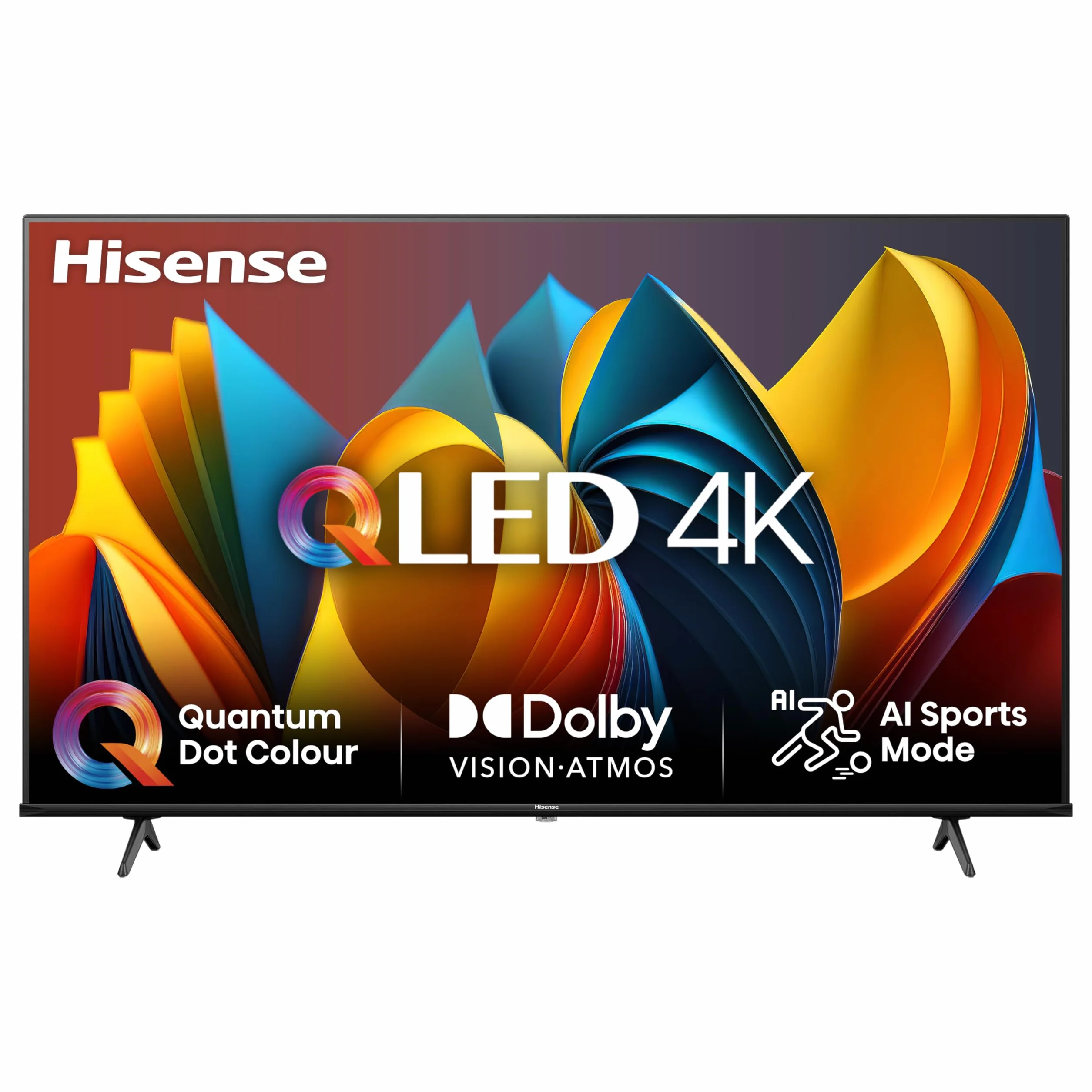 Hisense TV 43" QLED 4K 43E77NQ, Smart TV VIDAA U7, Dolby Vision, HDR 10+, Game Mode Plus, Dolby Atmos, Alexa Built-in, VIDAA Voice, Tuner DVB-T2/S2 HEVC 10, lativù 4K