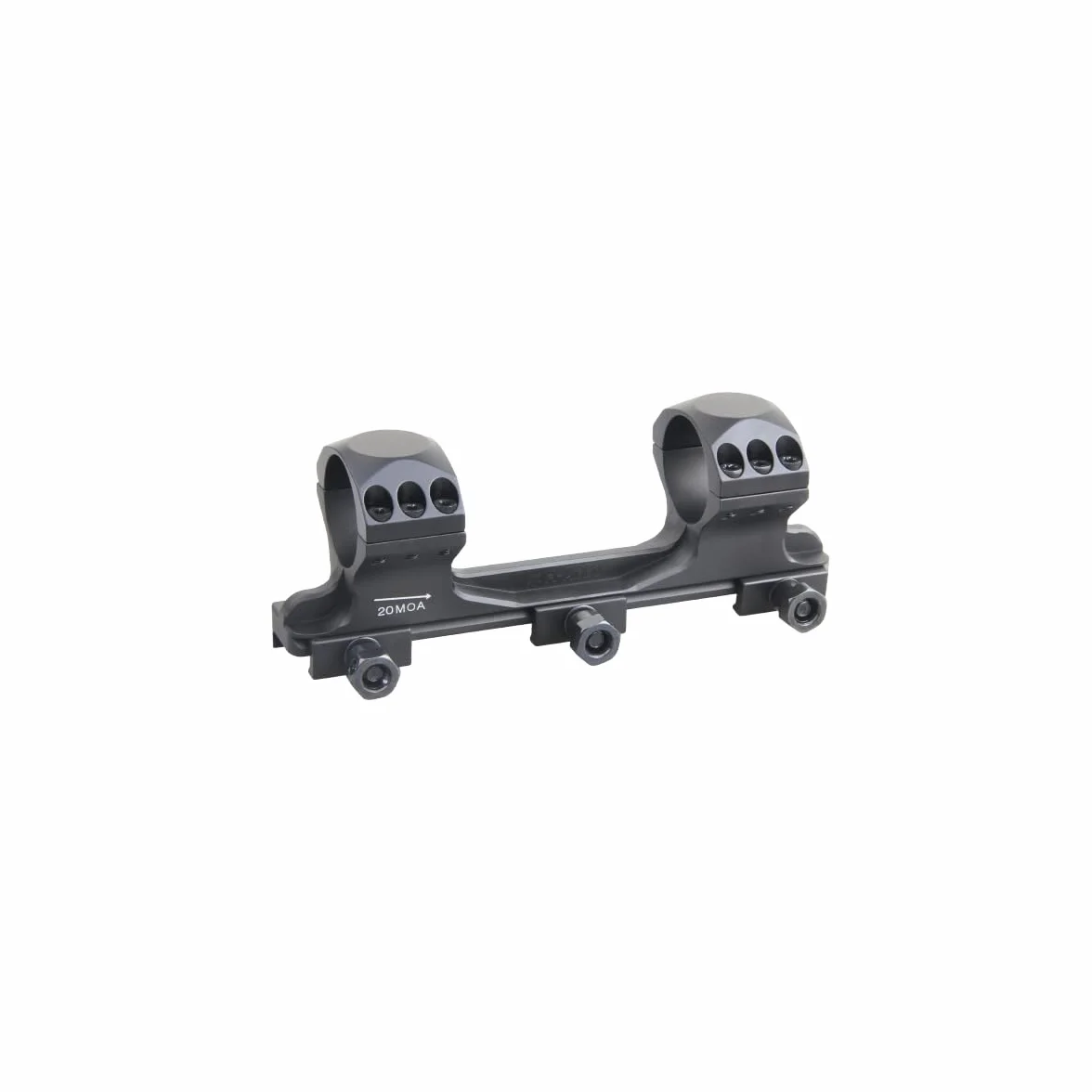 Vector Optics XASR-3013 X-Accu - Montaggio a blocco per tubi da 30 mm, Picatinny, 21 mm, 20 MOA anteriore h= 35 mm per tubi di destinazione, montaggio a pezzo unico