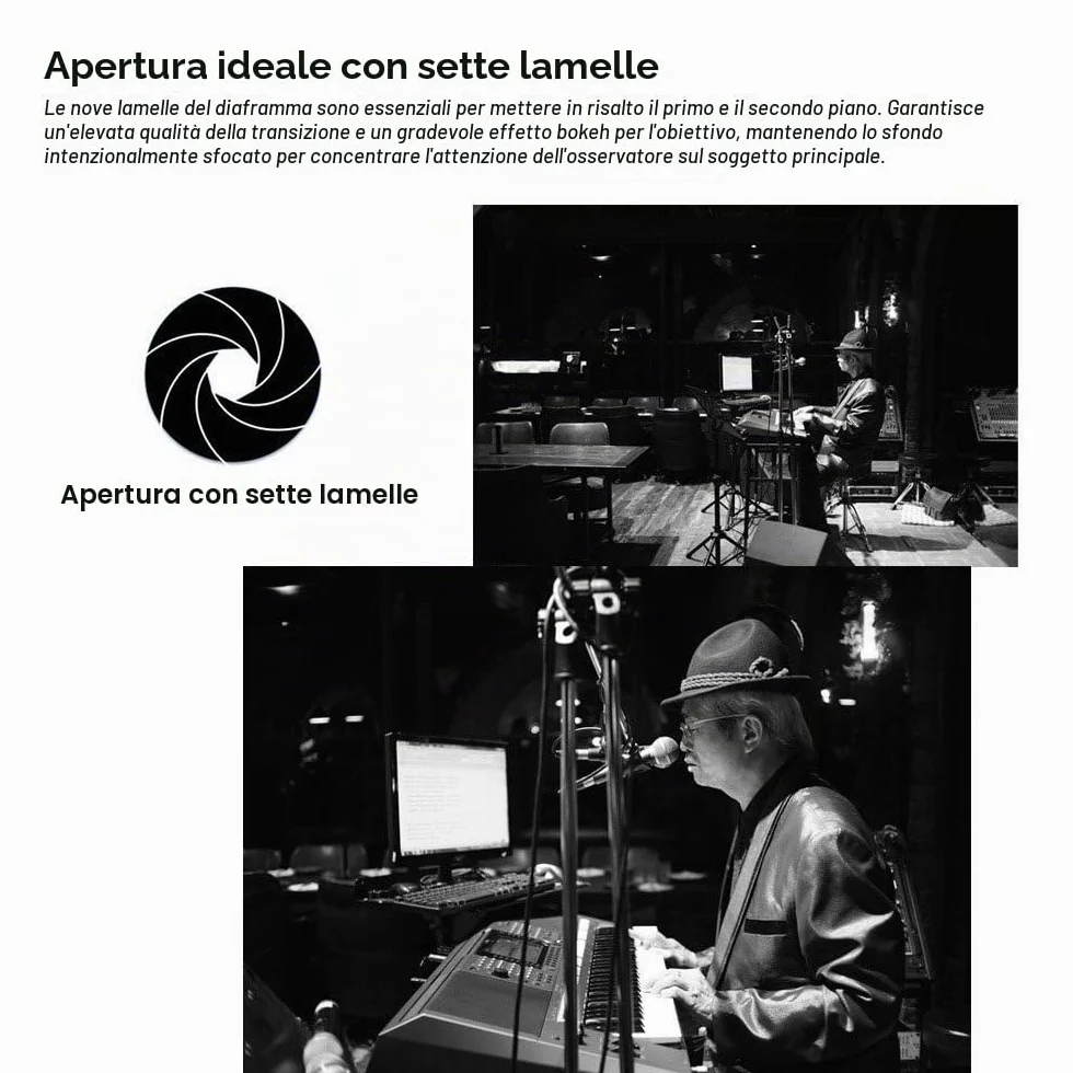 7artisans 25 mm f1.8 Focus manuale obiettivo per fotocamere Sony Emount come A7 A7II A7R A7RII A7S A7SII A6500 A6300 A6000 A5100 A5000 ex-3 NEX-3 N nex-3r nex-f3 K NEX-5 NEX-5 N - nero