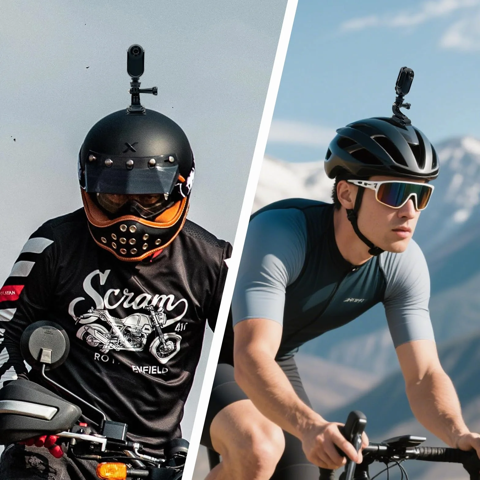 Xilecam Mini Action Cam Telecamera Animali Telecamere Nascoste da Esterno Body Cam e Accessori（Nero）