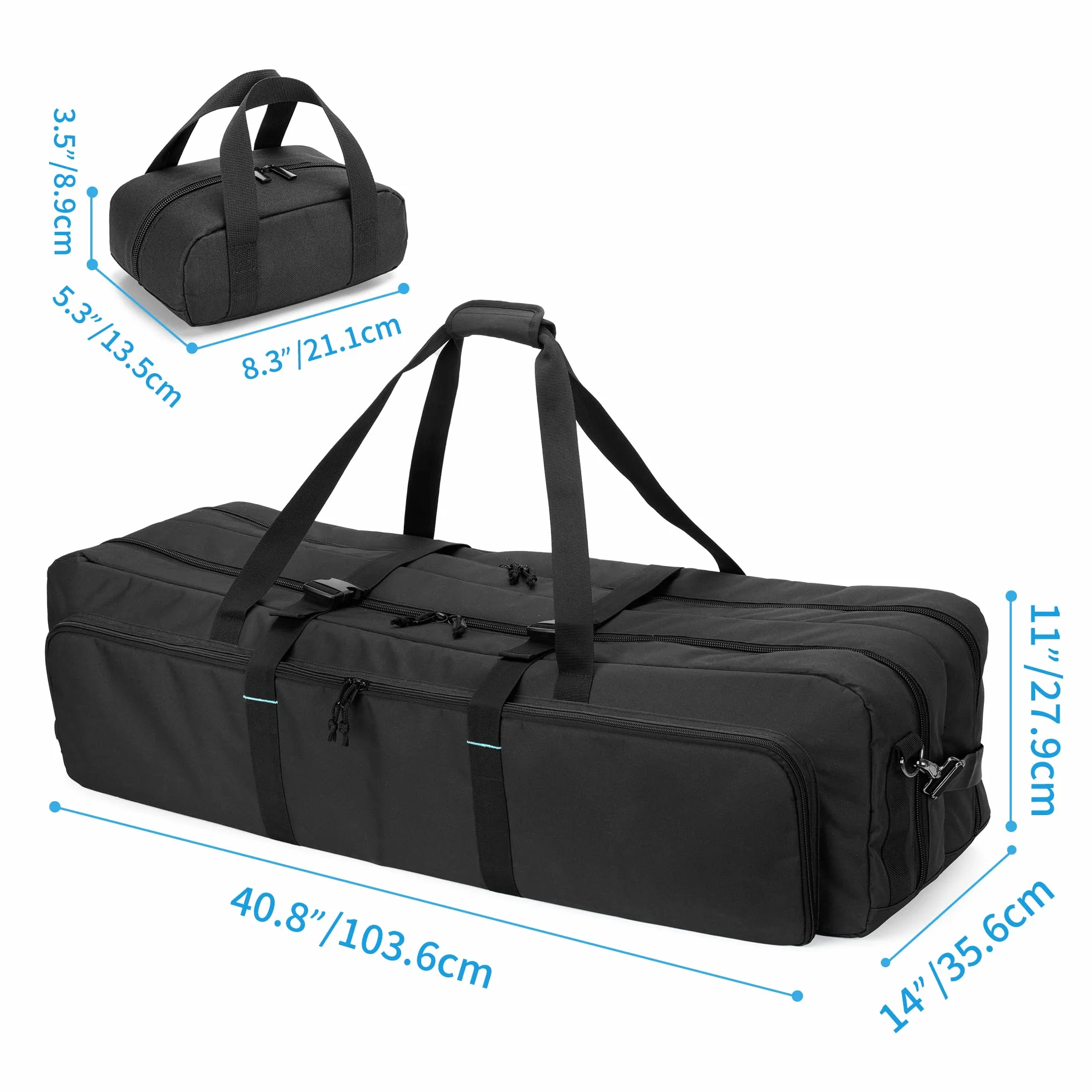 SAMDEW Caso del Telescopio, Borsa per Telescopio a Doppio Strato per lo Stoccaggio di Telescopi Astronomici, Custodia da Trasporto Imbottita per Telescopio da 103,6cm, Bonus Accessori Borsa e Tracolla