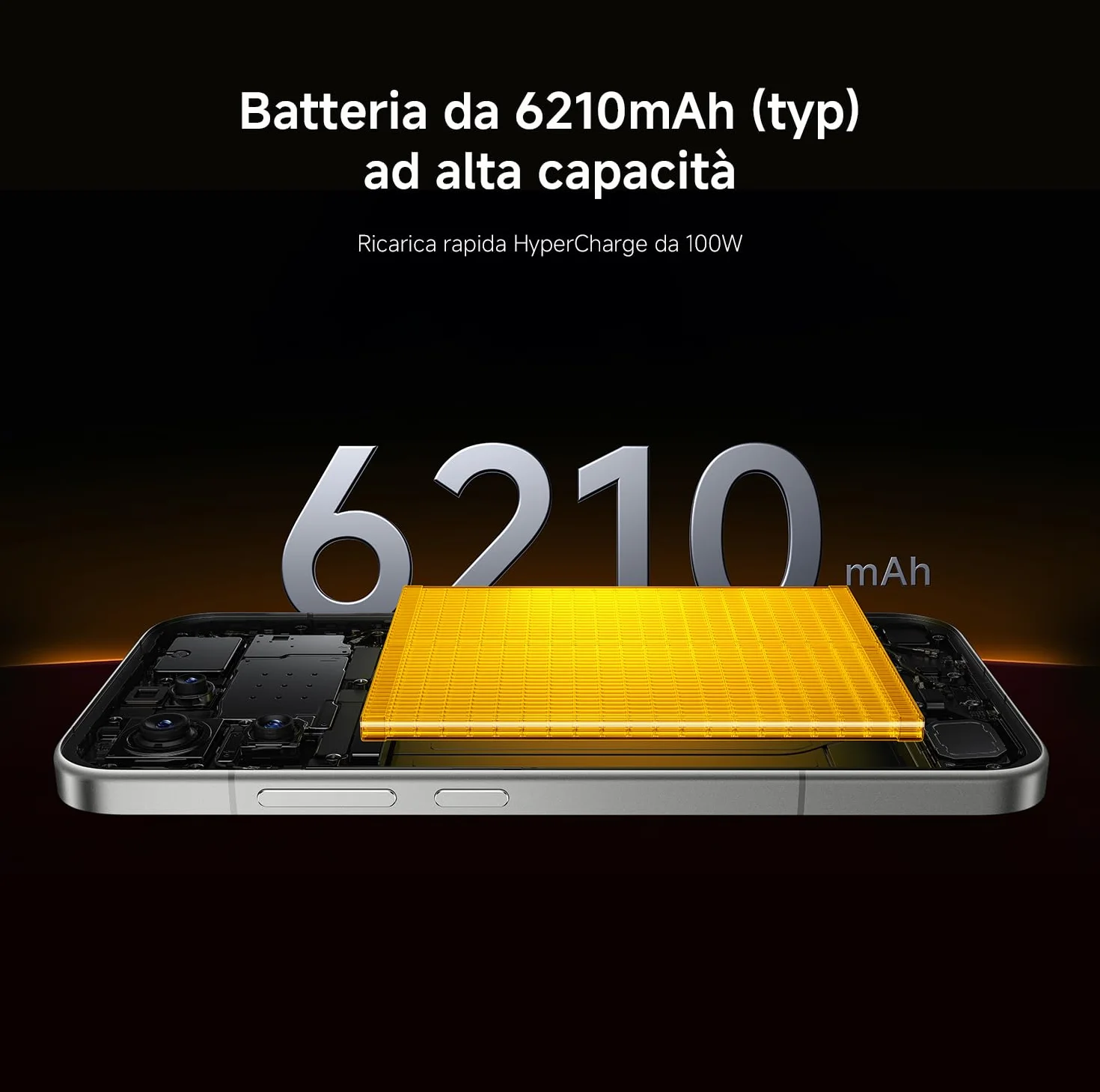 Xiaomi POCO F8 Pro, Smartphone 12+256 GB, Display AMOLED 6,59" 120Hz, Tripla Fotocamera 50MP Teleobiettivo 60mm, Audio Sound by Bose, Batteria 6210mAh, Titanium, Garanzia 2 anni, Caricatore escluso