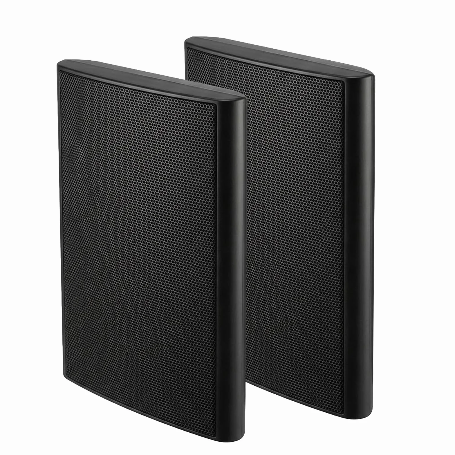 STUDIOFINIX Altoparlanti da parete ultra sottili 13,3 cm 240 W 8 Ohm passivi per home theater nero (coppia)
