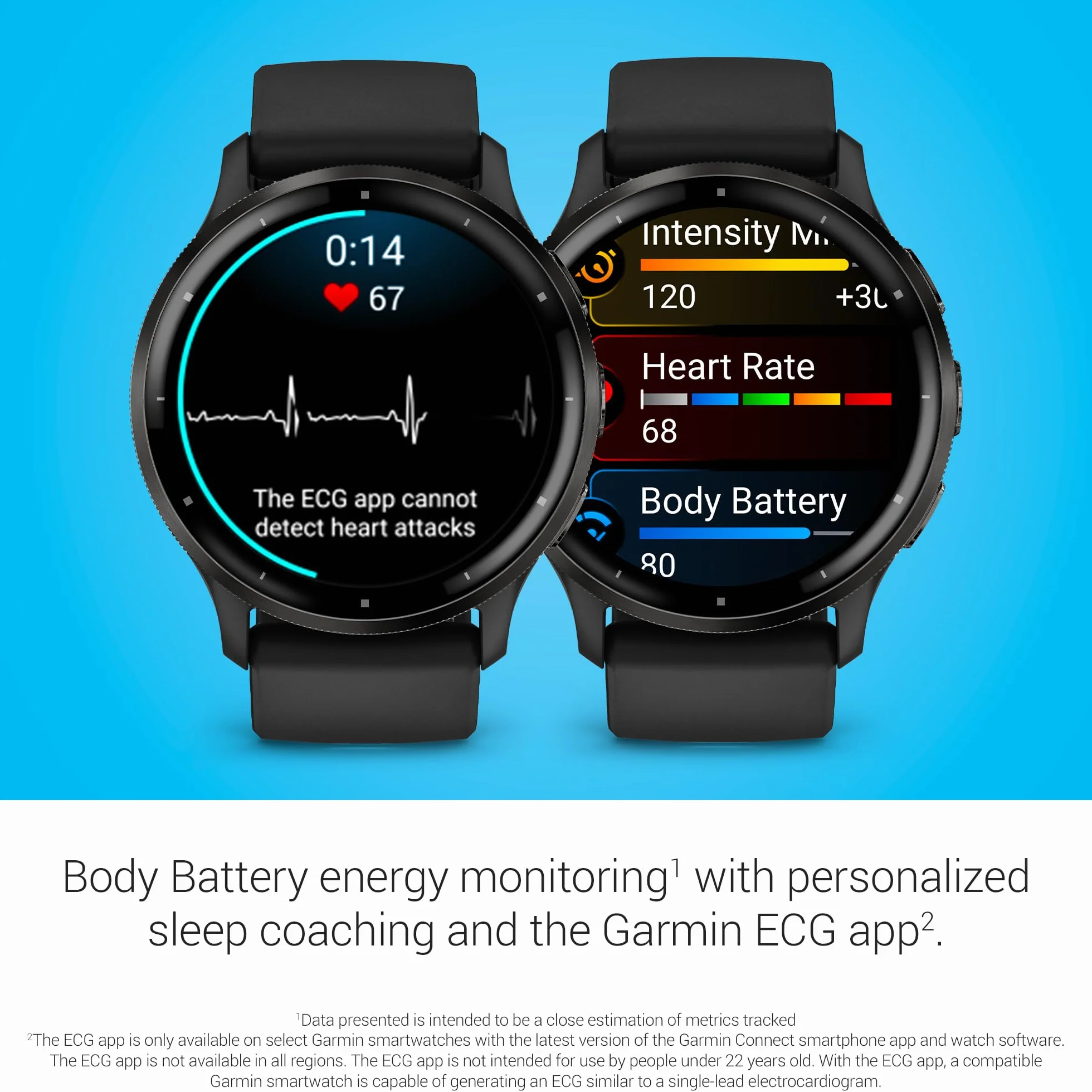 Garmin Venu 3, Smartwatch AMOLED 1,4", Cassa 45mm, Microfono e Speaker, Musica, GarminPay, +30 App sport, GPS, Cardio, SpO2, Autonomia 14 giorni, Black & Slate
