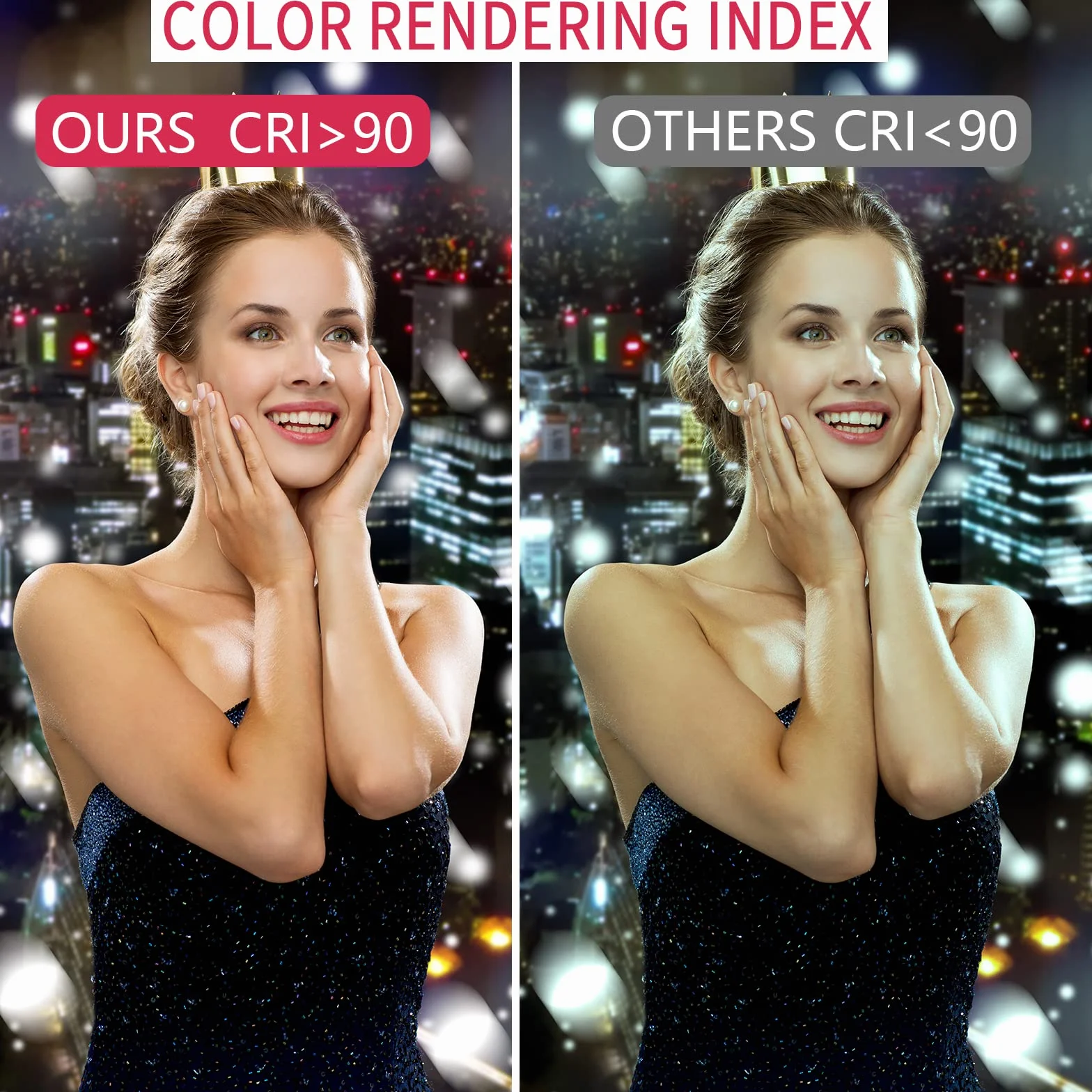EOTO LIGHT Luce ad anello a LED da 18 pollici con treppiede per selfie e video Vlog CRI>90