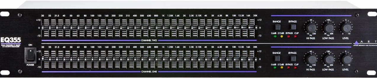 ART EQ355 Equalizzatore Grafico Professionale, 2 X 31 Bande