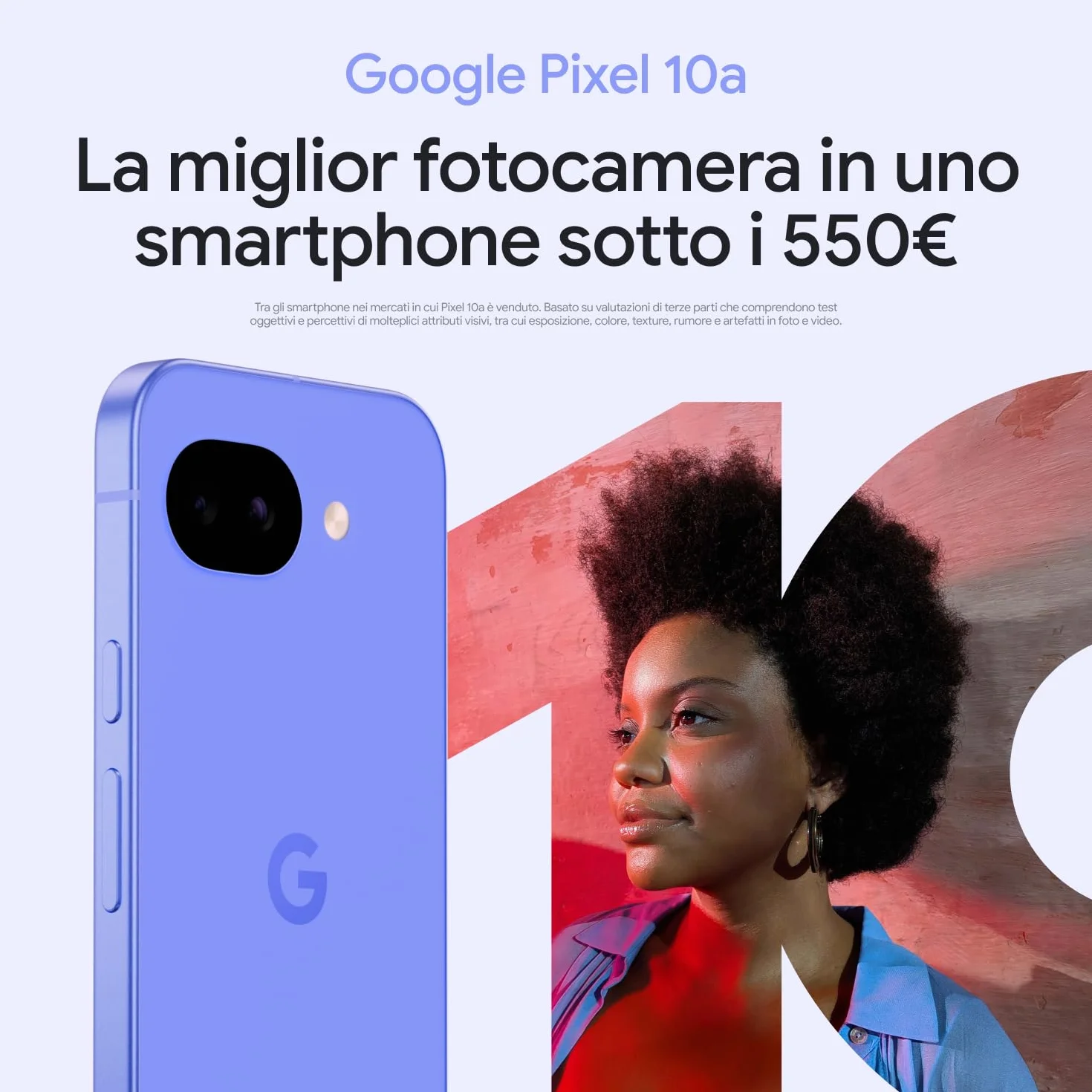 Google Pixel 10a - 7 anni di nuovi aggiornamenti e funzionalità, oltre 30 ore di autonomia, Guida fotografica, Gemini Live, Sicurezza Pixel - Nero ossidiana, 128GB