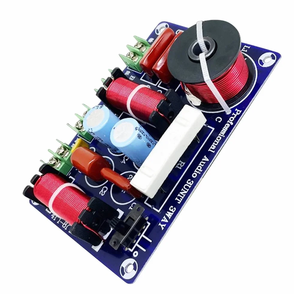 2 pezzi a 3 vie, 250 W, 850/5200 Hz, divisore di frequenza fai da te, circuito di filtraggio, , HiFi, stereo audio, crossover, facile da installare