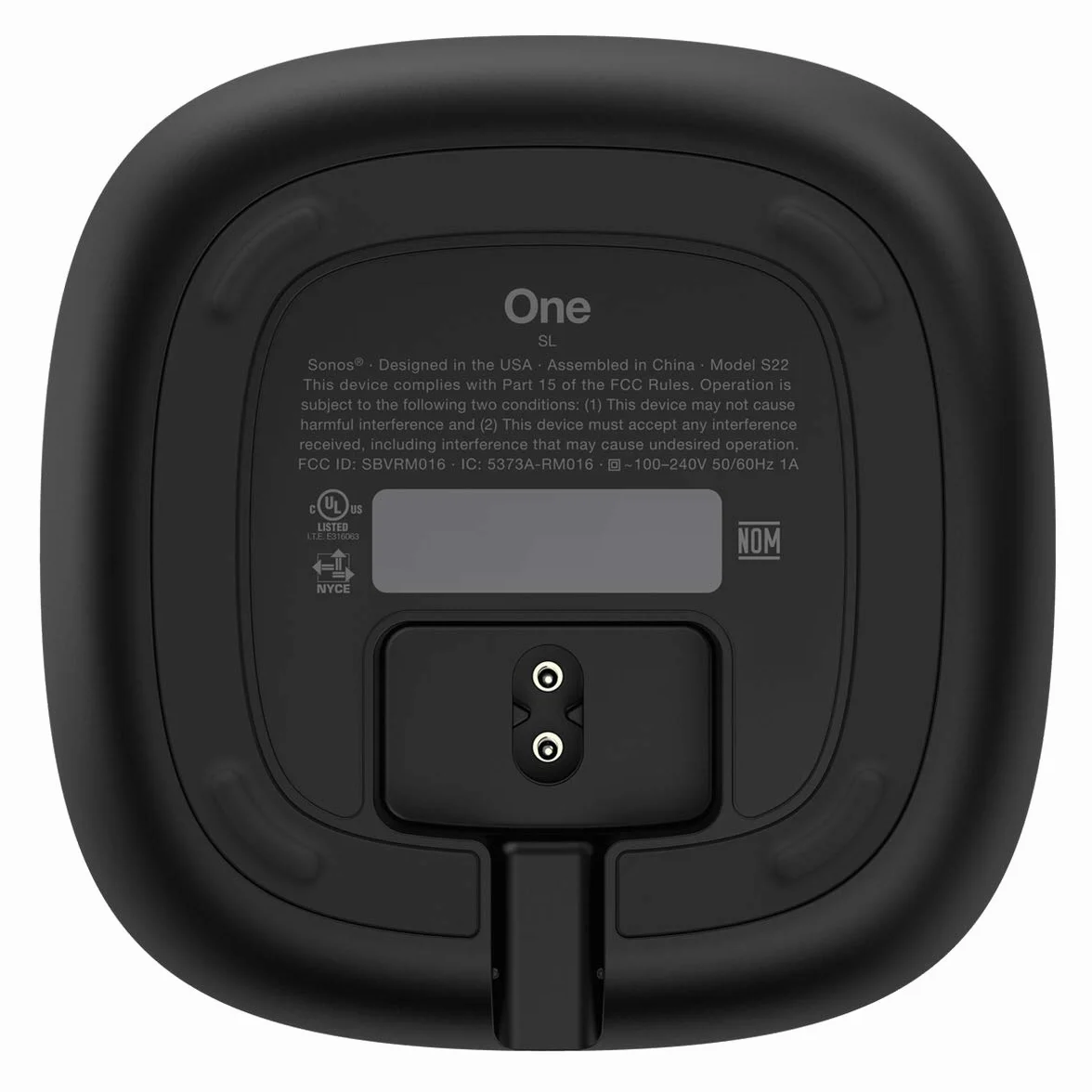 Sonos One SL - Il potente altoparlante senza microfono per musica e altro ancora - nero