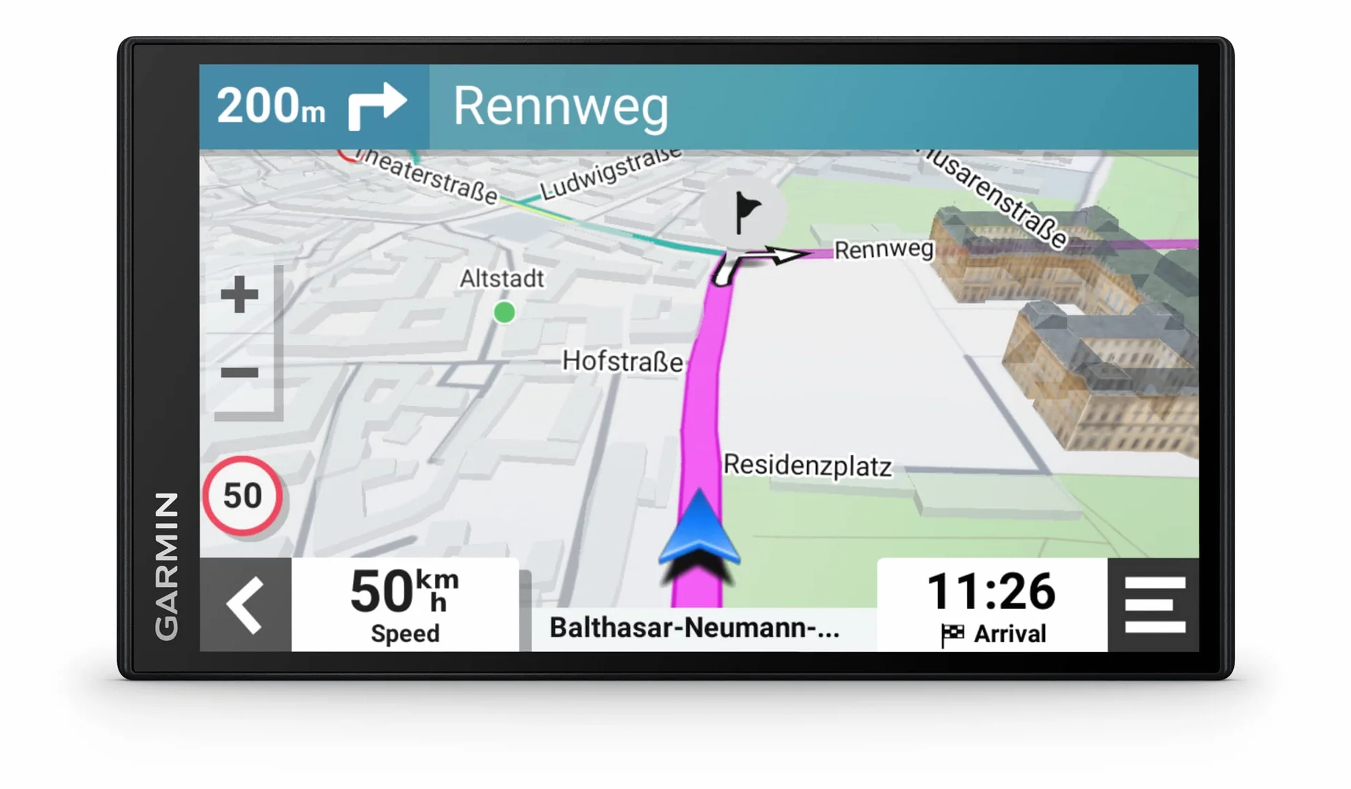 Garmin DriveSmart 76 MT-S, Navigatore GPS per Auto, Display 7", Touchscreen, Mappa Europa