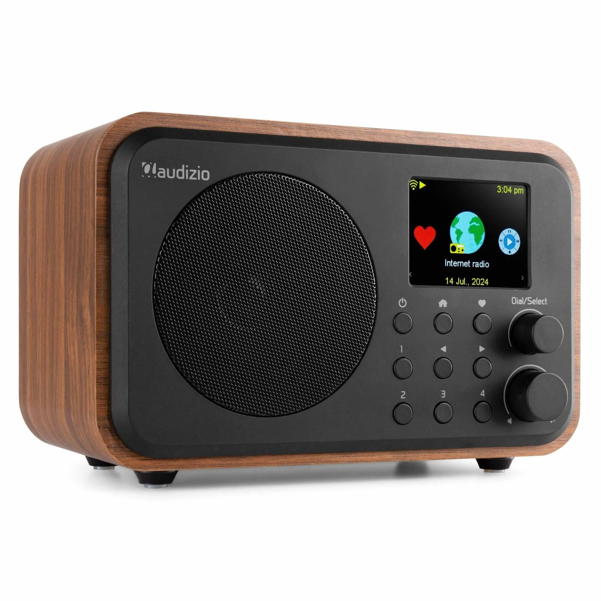 Audizio Vicenza radio Internet DAB+ Bluetooth 5.1 WLAN FM radio da cucina marrone
