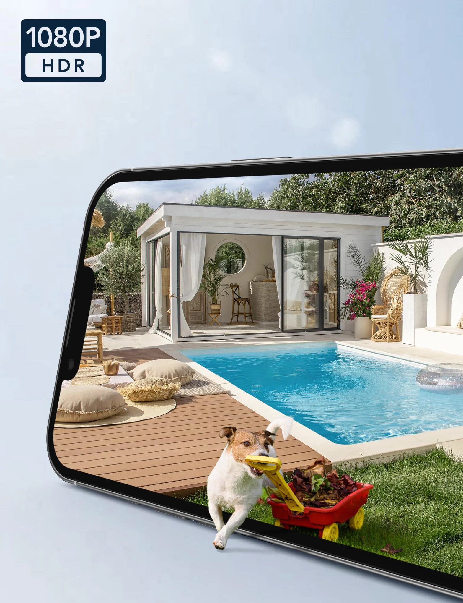 GNCC GK2 Kit 2 Telecamera Wi-Fi Esterno, 1080P Videocamera, 360° PTZ, Rilevamento Movimento, IP65, Tracciamento Movimento, MicroSD fino a 128GB, Servizi Cloud Opzionali, Solo WiFi a 2,4 GHz, Plug-in