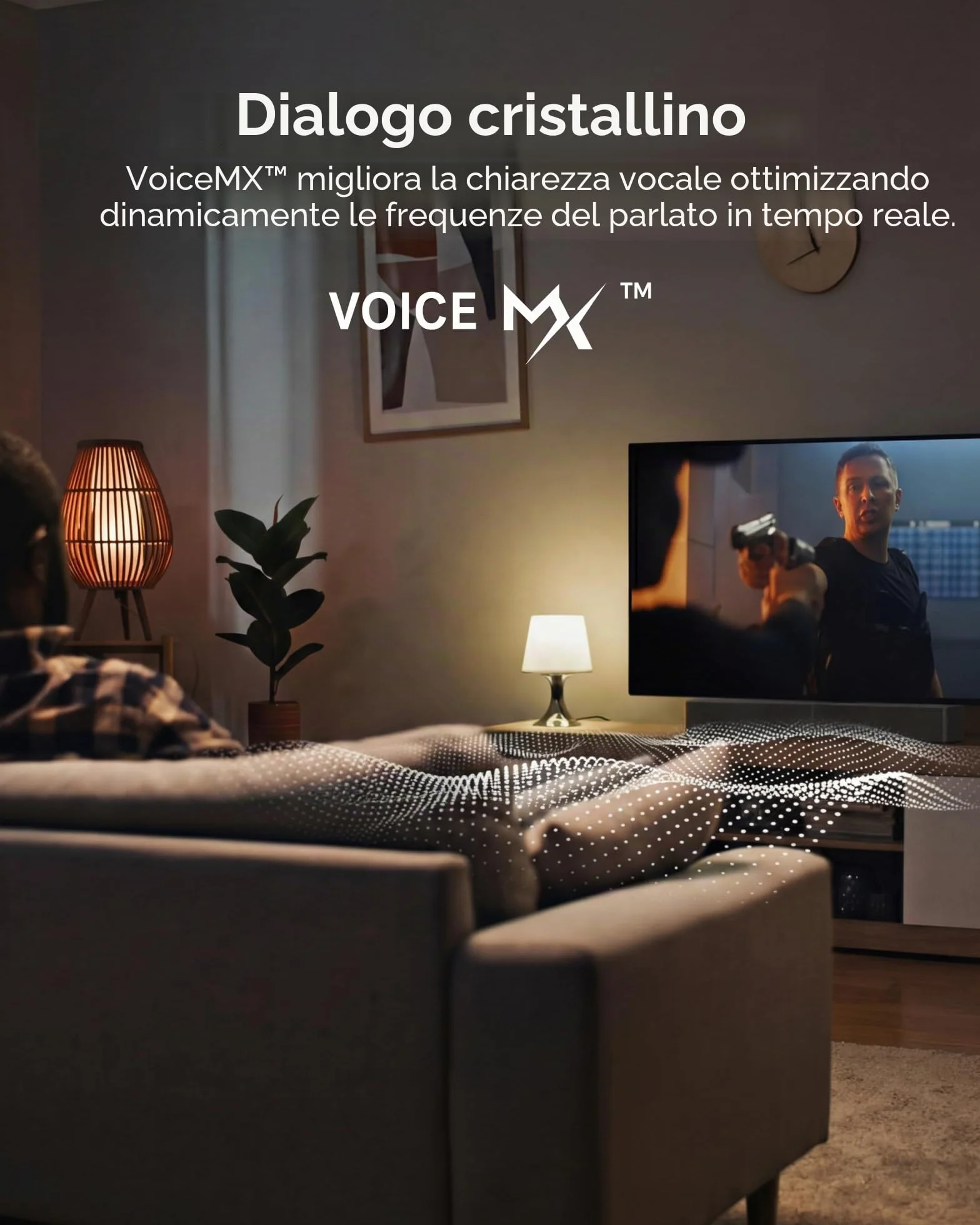 ULTIMEA Soundbar con Subwoofer Wireless, 240W Potenza di Picco, VoiceMX e BassMX, App Controllo, 2.1 canali Sound Bar per Smart TV, Bassi Regolabili, HDMI, Ottico, Bluetooth 6.0, Poseidon M30