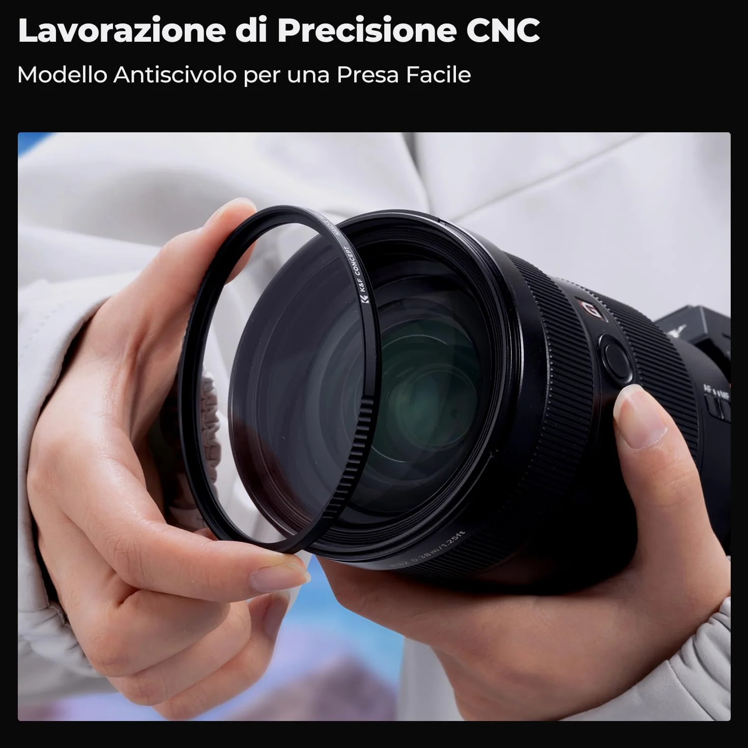 K&F CONCEPT Nano-Xcel 40.5mm Filtro di Protettivo UV, Filtro UV in Vetro Ottico con 28 Strati Rivestimento Nano