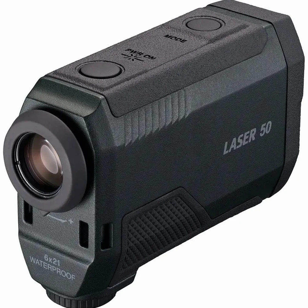 Nikon Laser 50 Telemetro Rapido e Accurato, Schermo OLED, Robusto e Compatto, Nero