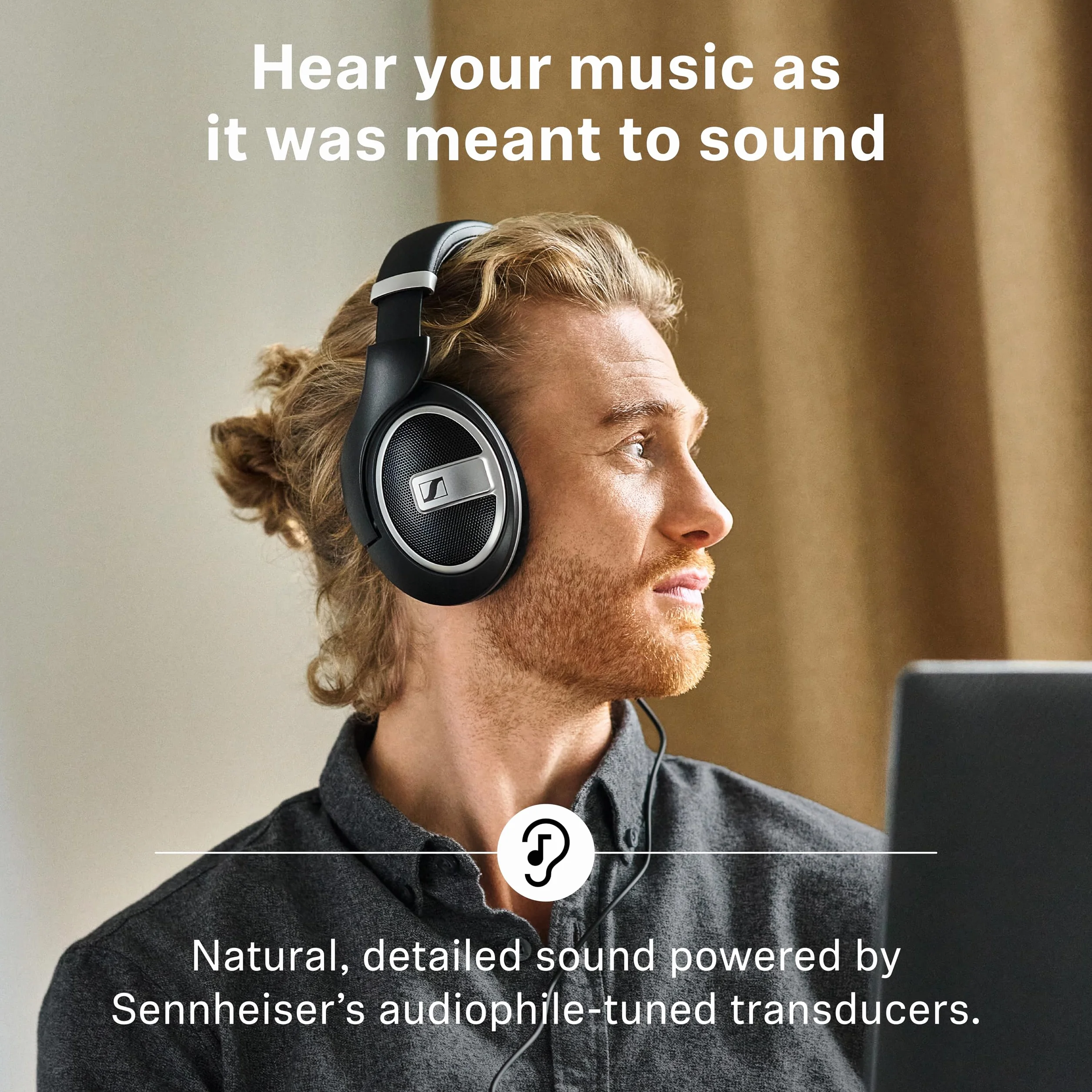 Sennheiser HD 599 Cuffie Aperte sul Retro, Edizione Speciale, Nero