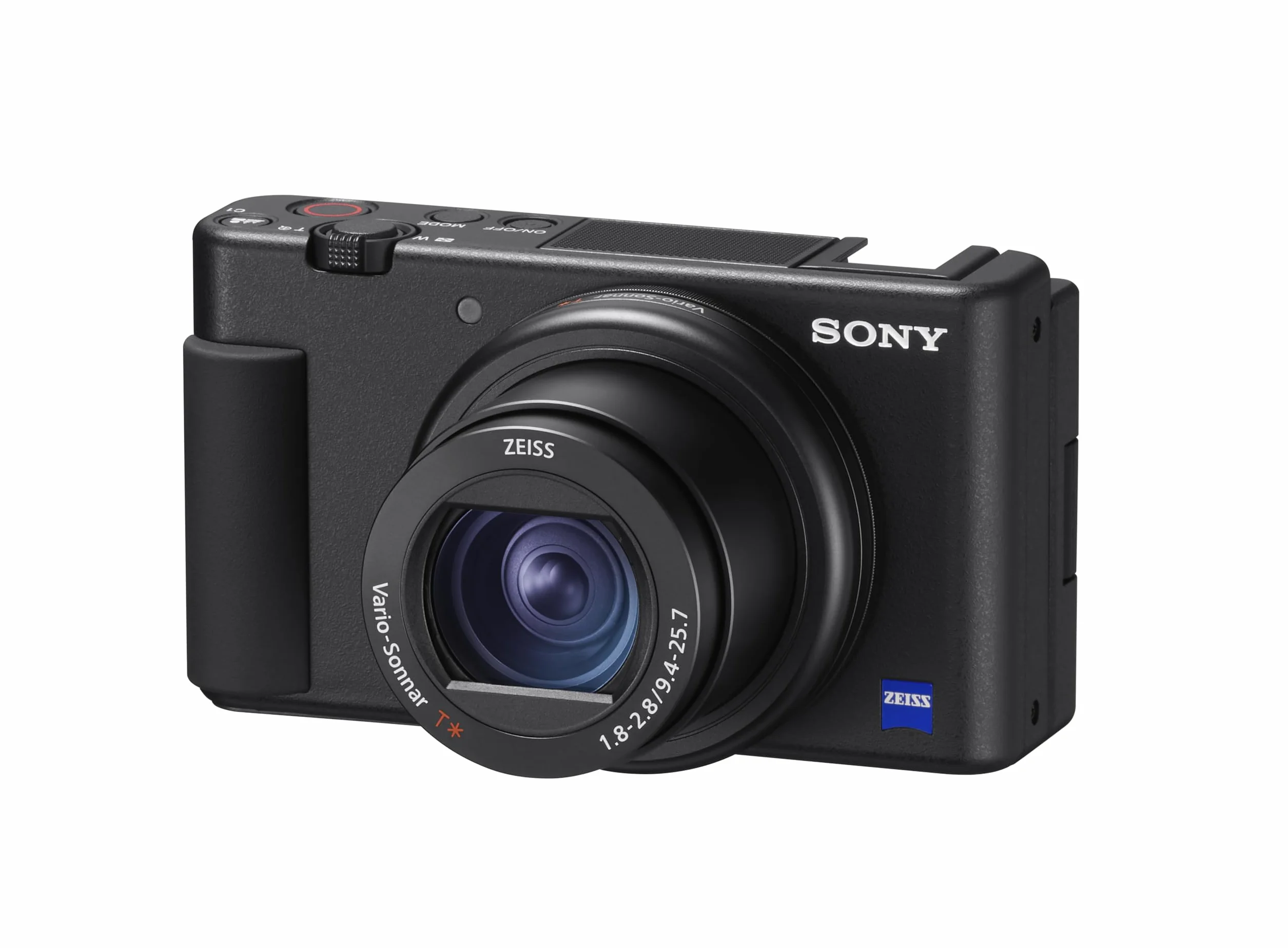 Sony ZV-1 – 24-70mm f/1.8-2.8 Zoom Grandangolare (Sensore da 1.0", Schermo LCD Direzionabile, Video 4K, E-Mount Non Applicabile, Ideale per Vlogging, Compatibile con Accessori Sony ZV)