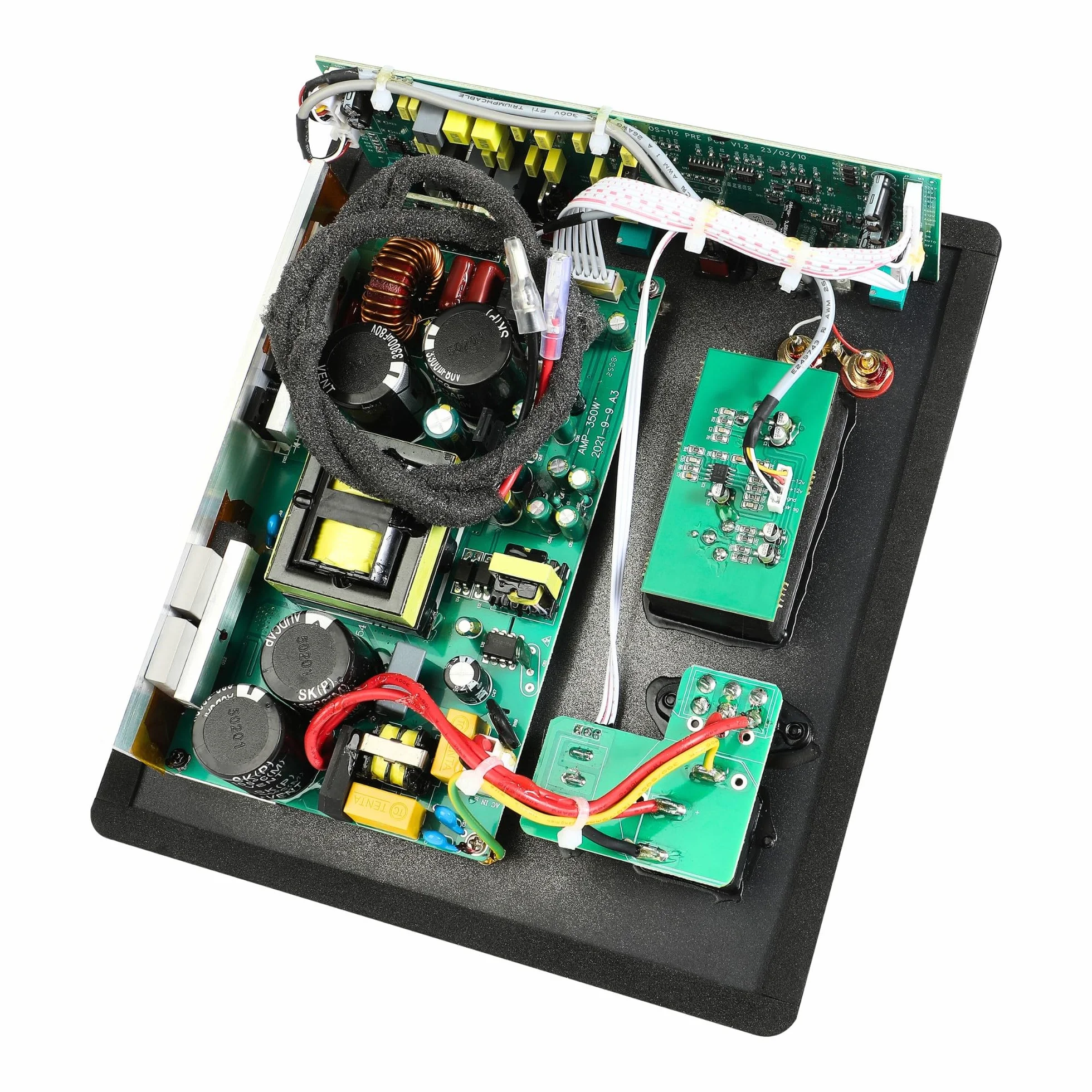 WAudio Amplificatore per subwoofer classe D da 350 W, amplificatore ad alte prestazioni per subwoofer