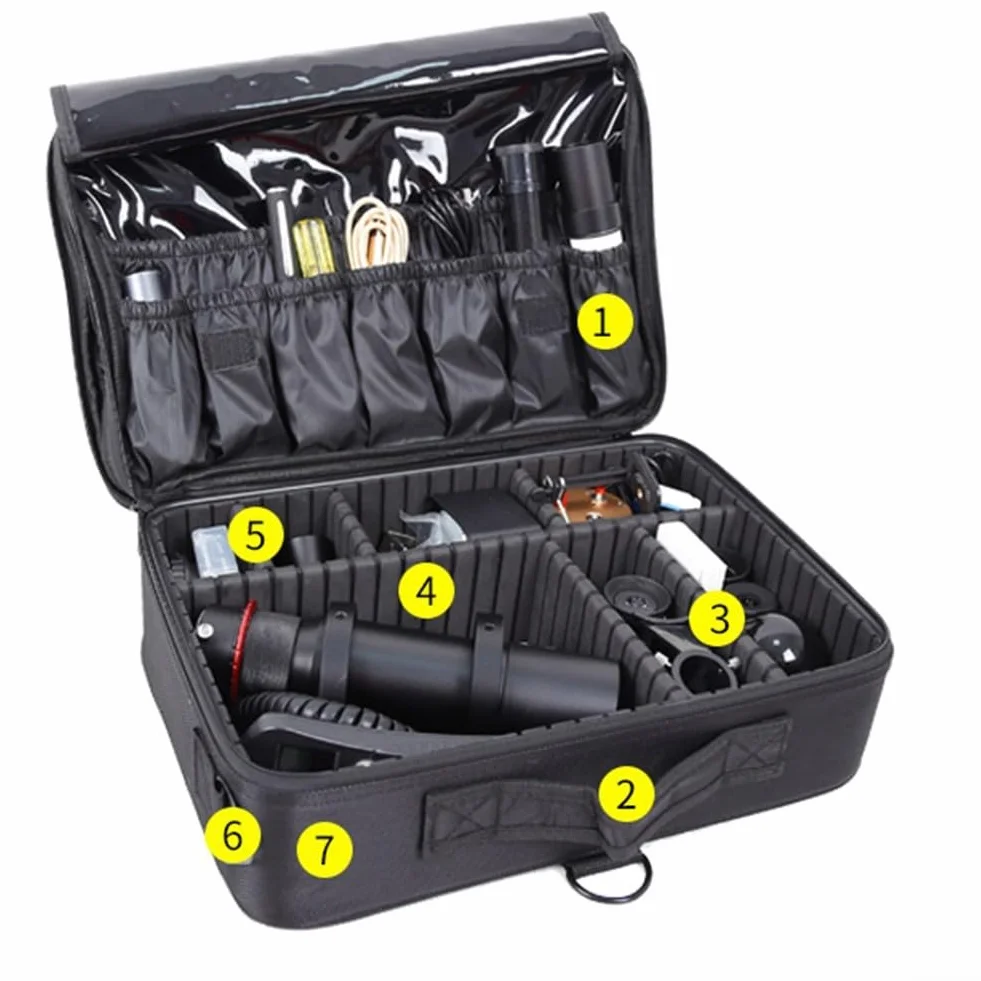Lecreatekit Borsa per telescopio per oculari, in tessuto Oxford, spaziosa, con divisori interni rimovibili per oculari, Come da immagine, L