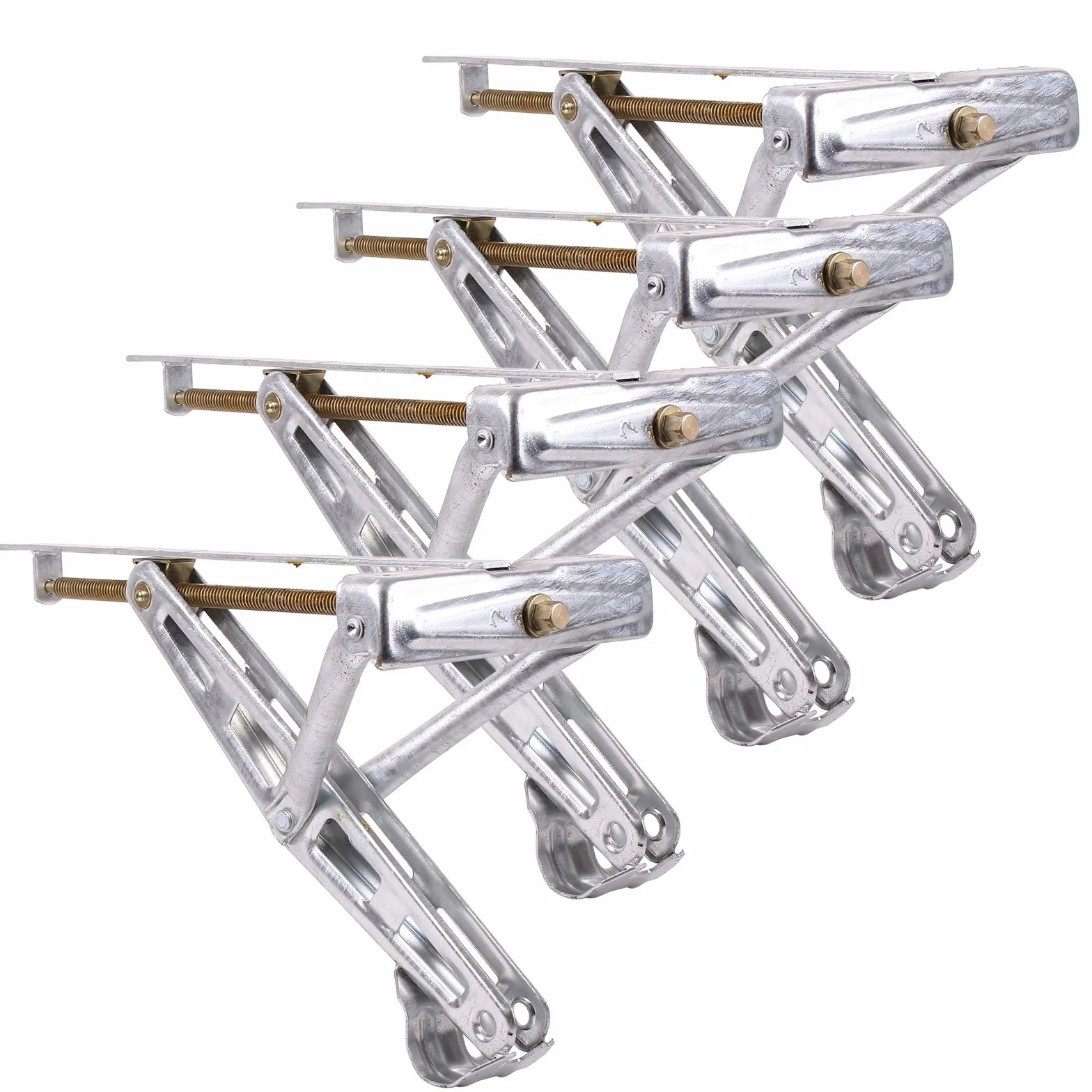 Set di 4 supporti per manovella per roulotte 600 kg acciaio zincato universale