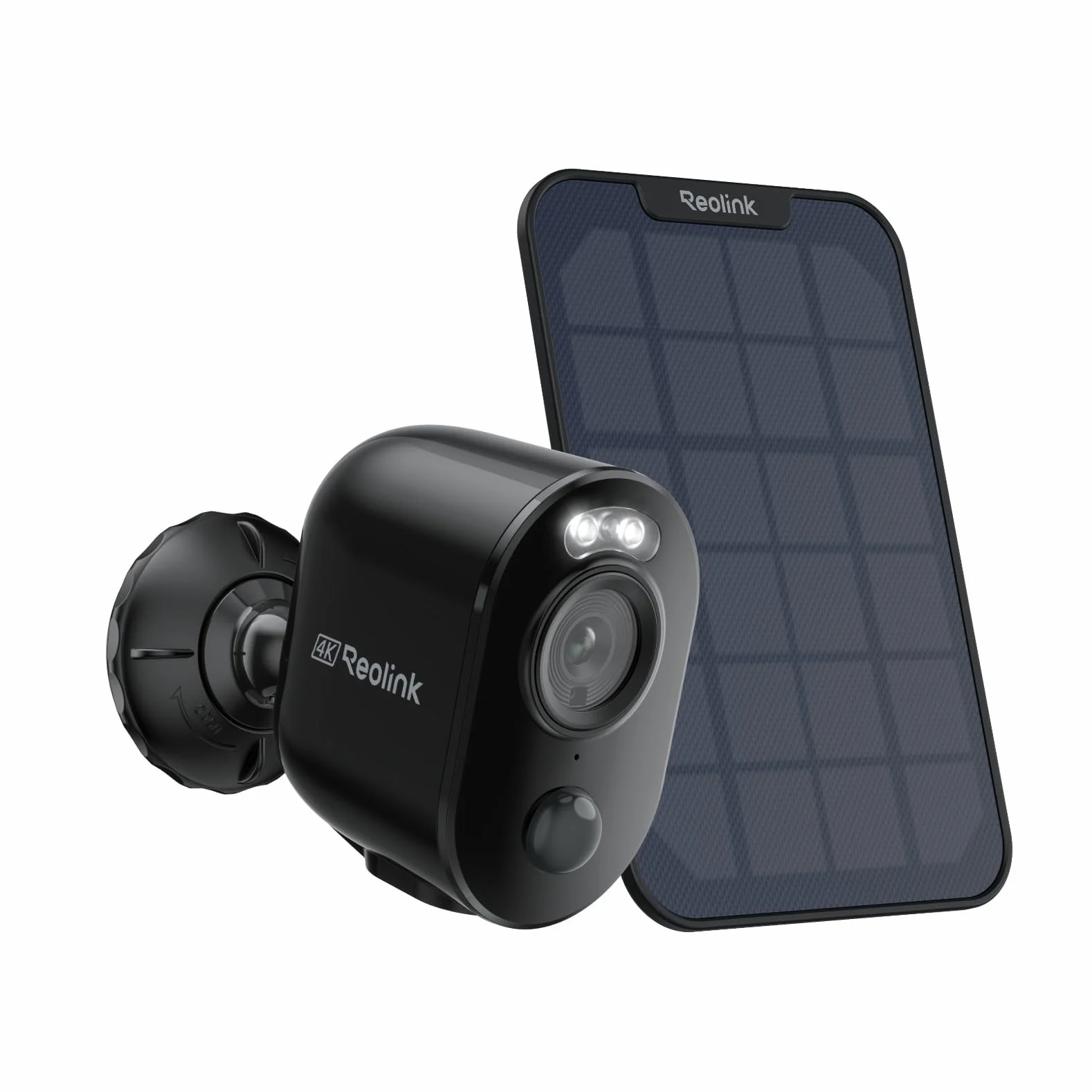 Reolink 4K 8MP Telecamera da Esterno Senza Fili, Videosorveglianza WiFi Batteria con Pannello Solare, Rilevamento Intelligente, Sirena, Visione Notturna a Colori, Impermeabile, Argus 3 Ultra(Nero)
