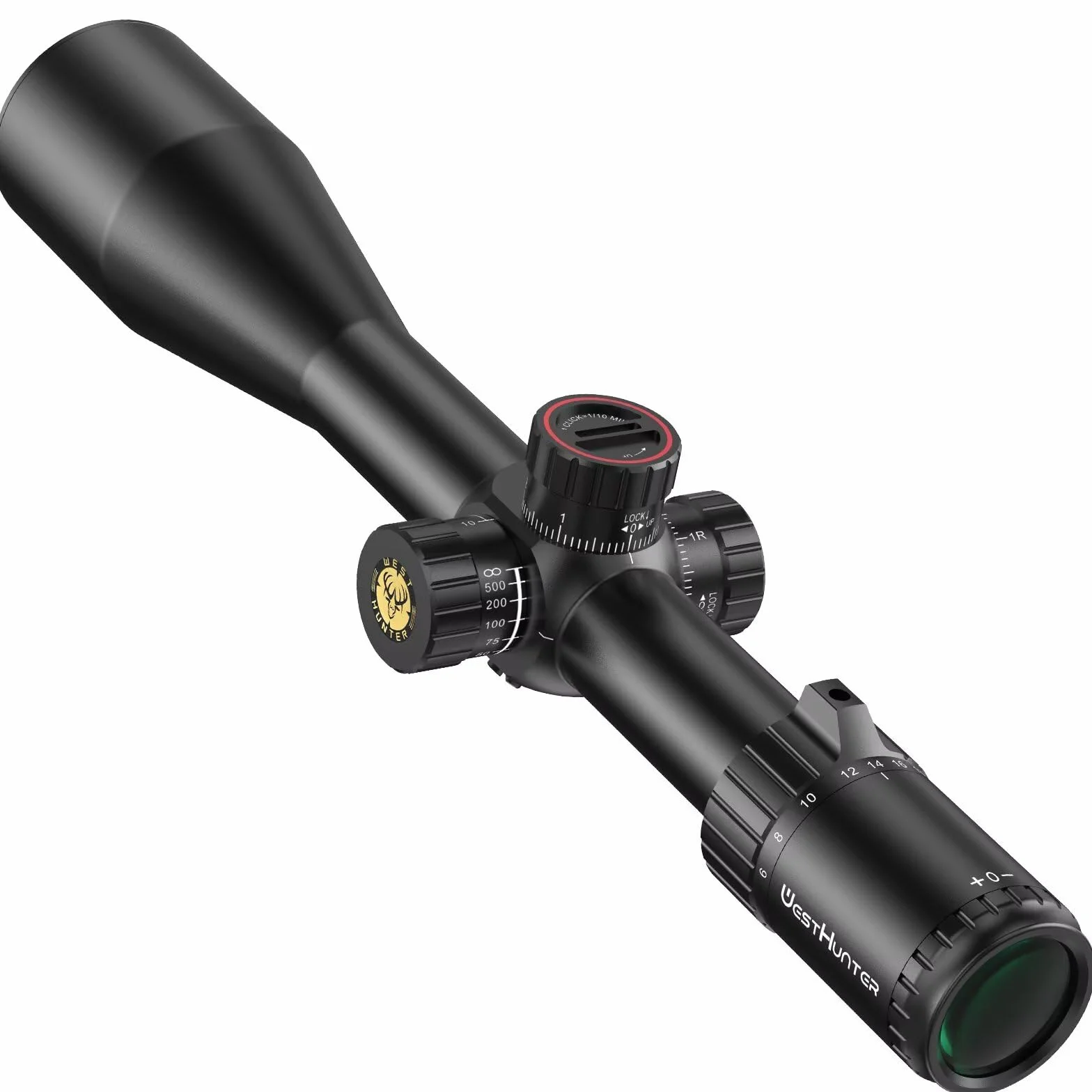 WestHunter Optics HD 6-24x50 SFP Precisione Miri telescopici, Tubo da 30 mm, Secondo piano focale 1/10 MIL, esclusivo per gare sportive a lunga distanza