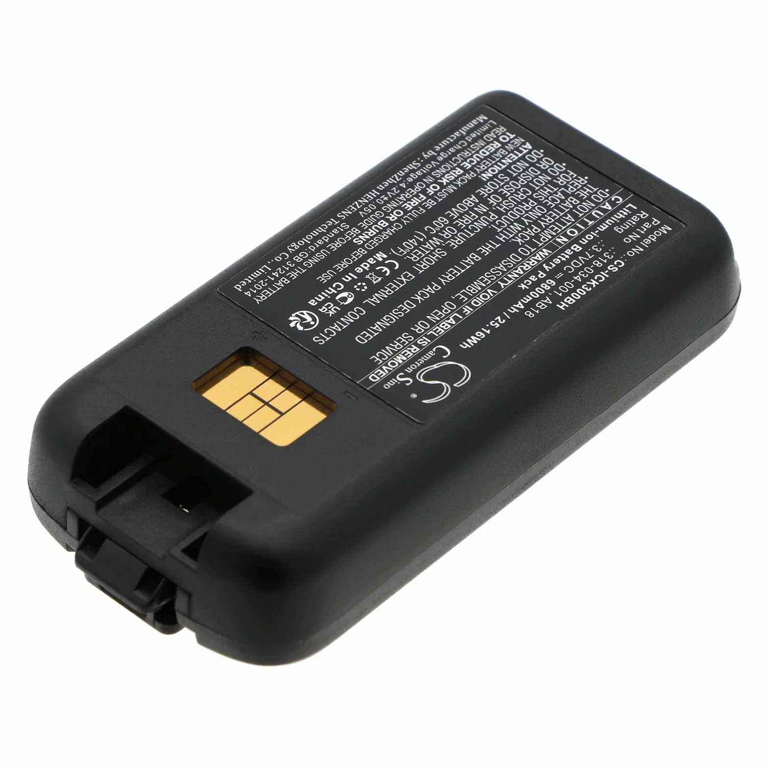 TECHTEK Batteria 6800mAh compatibile con Intermec CK3, CK3A, CK3B, CK3C, CK3C1, CK3N, CK3N1, CK3R, CK3X, EDA61K