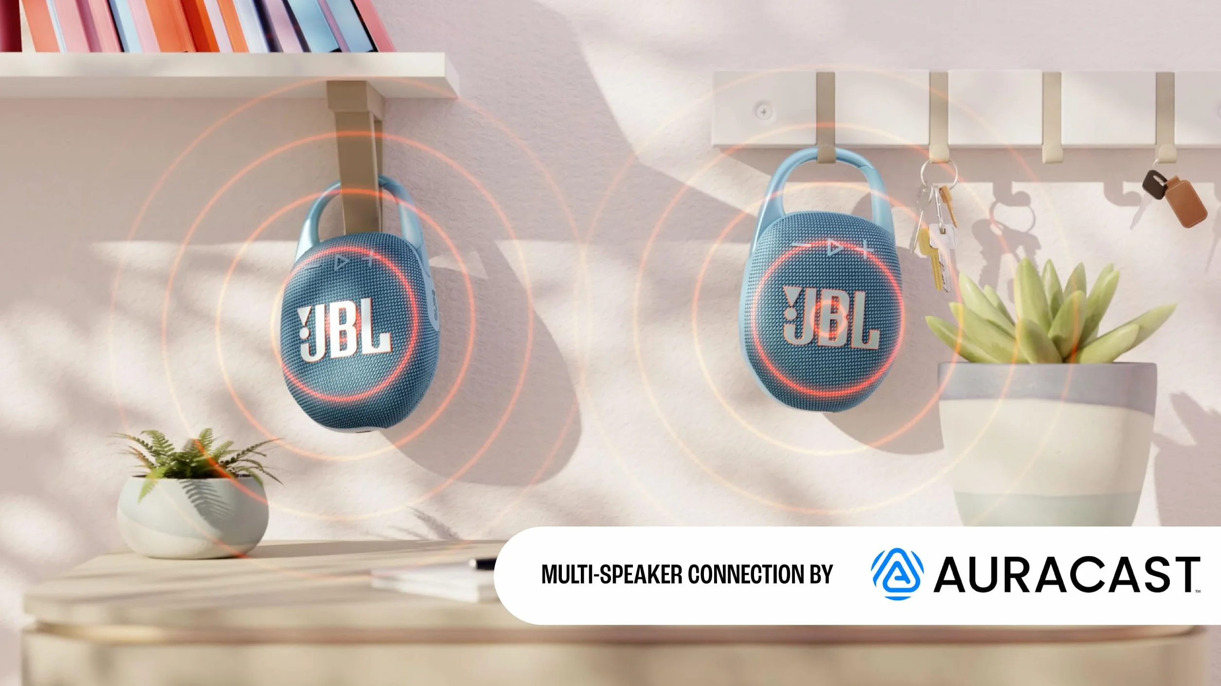 JBL Clip 5 Speaker Bluetooth Portatile, Altoparlante Wireless Compatto, Moschettone Integrato, Waterproof e Resistente alla Polvere IP67, fino a 12 h di Autonomia, App JBL Portable, Viola