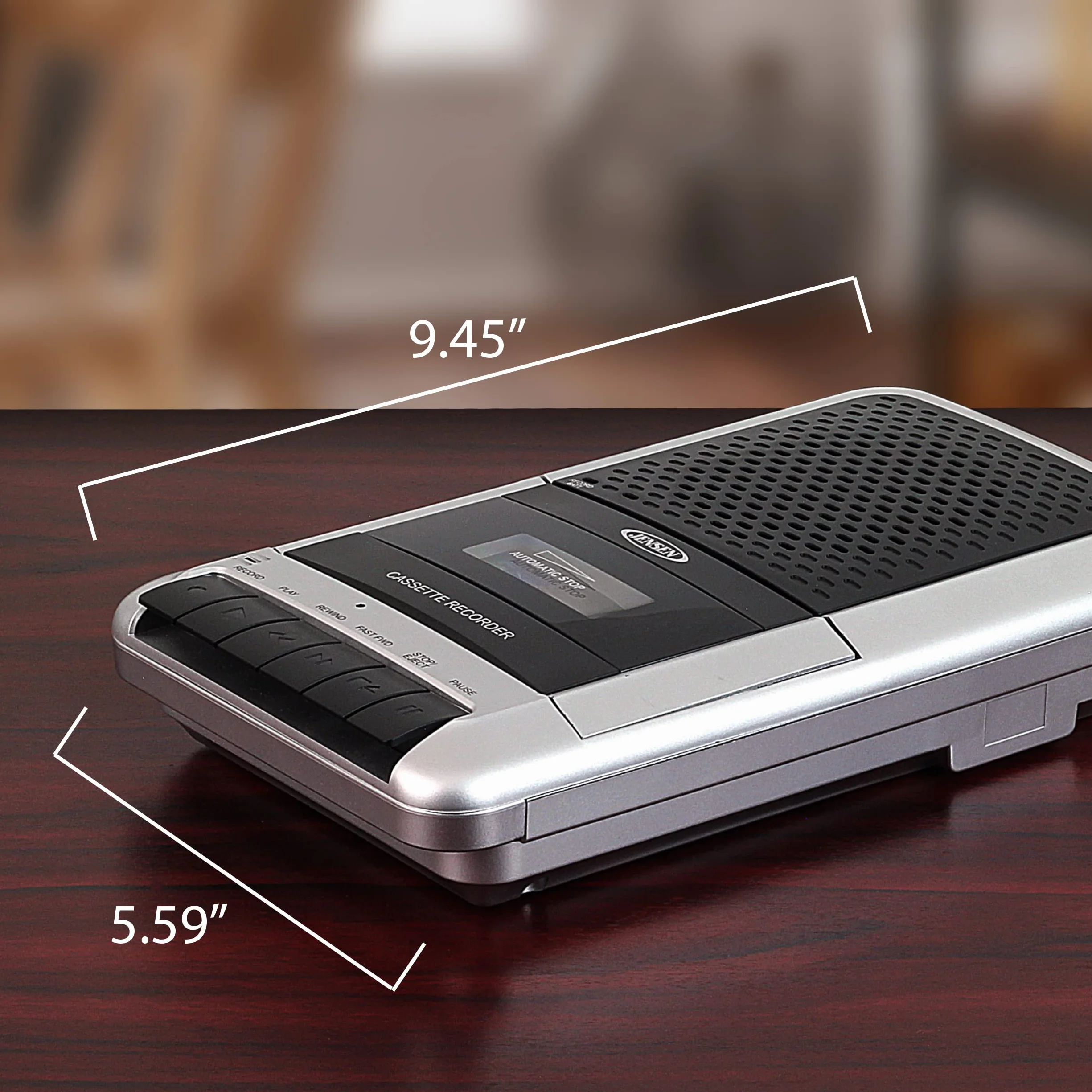 Lettore e registratore portatile leggero con microfono incorporato