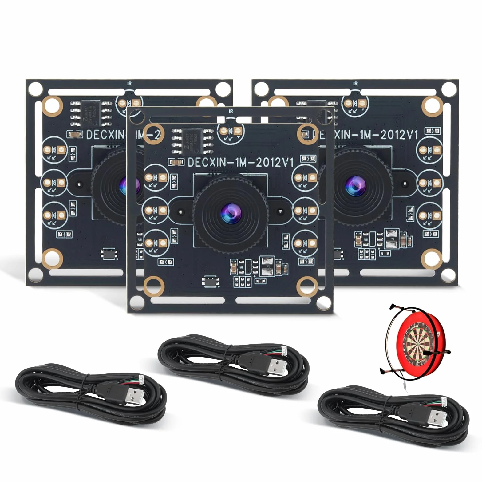 OV9732 - Modulo per fotocamera, USB, grandangolo 100°, 1280 x 720 30 FPS HD, compatibile con sistema per auto, cavo da 2 m, sensore di immagine trasparente per un tracciamento preciso del