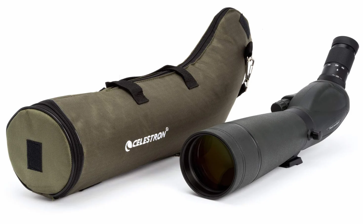 Celestron 52332 TrailSeeker Cannocchiale 80-45°, Nero