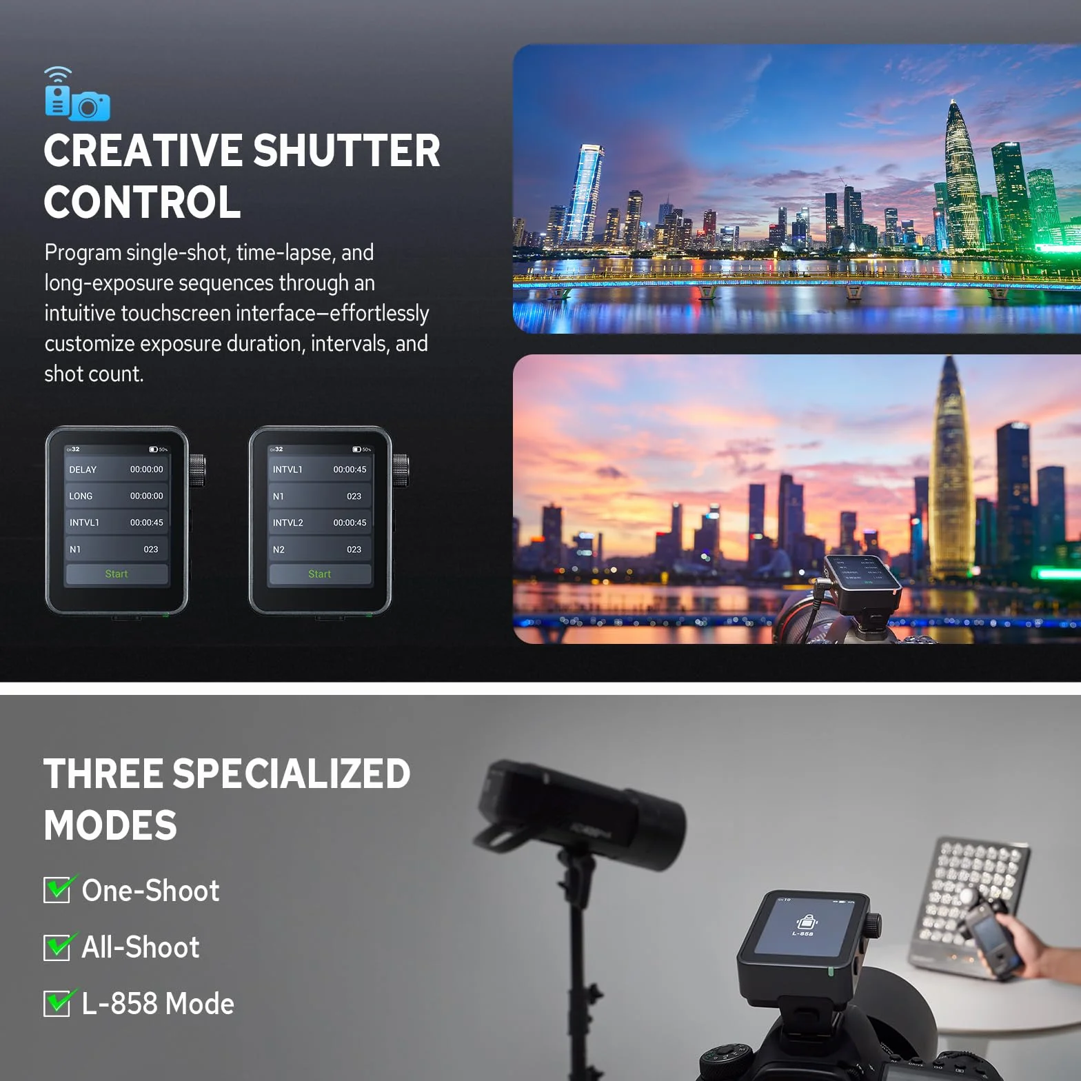 Godox X3 Pro C X3Pro C Trigger Flash TTL Wireless compatibile con Canon, Trasmettitore 2.4G Wireless con Touchscreen, Supporto Controllo APP(X3-C Versione Aggiornata)
