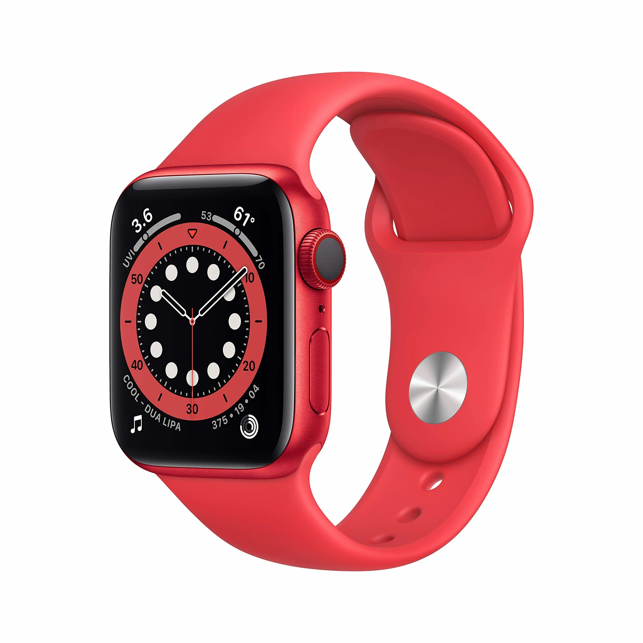 Apple Watch Series 6 GPS + Cellular, cassa in alluminio PRODUCT (RED) da 40 mm con cinturino sportivo PRODUCT (RED) (Ricondizionato)