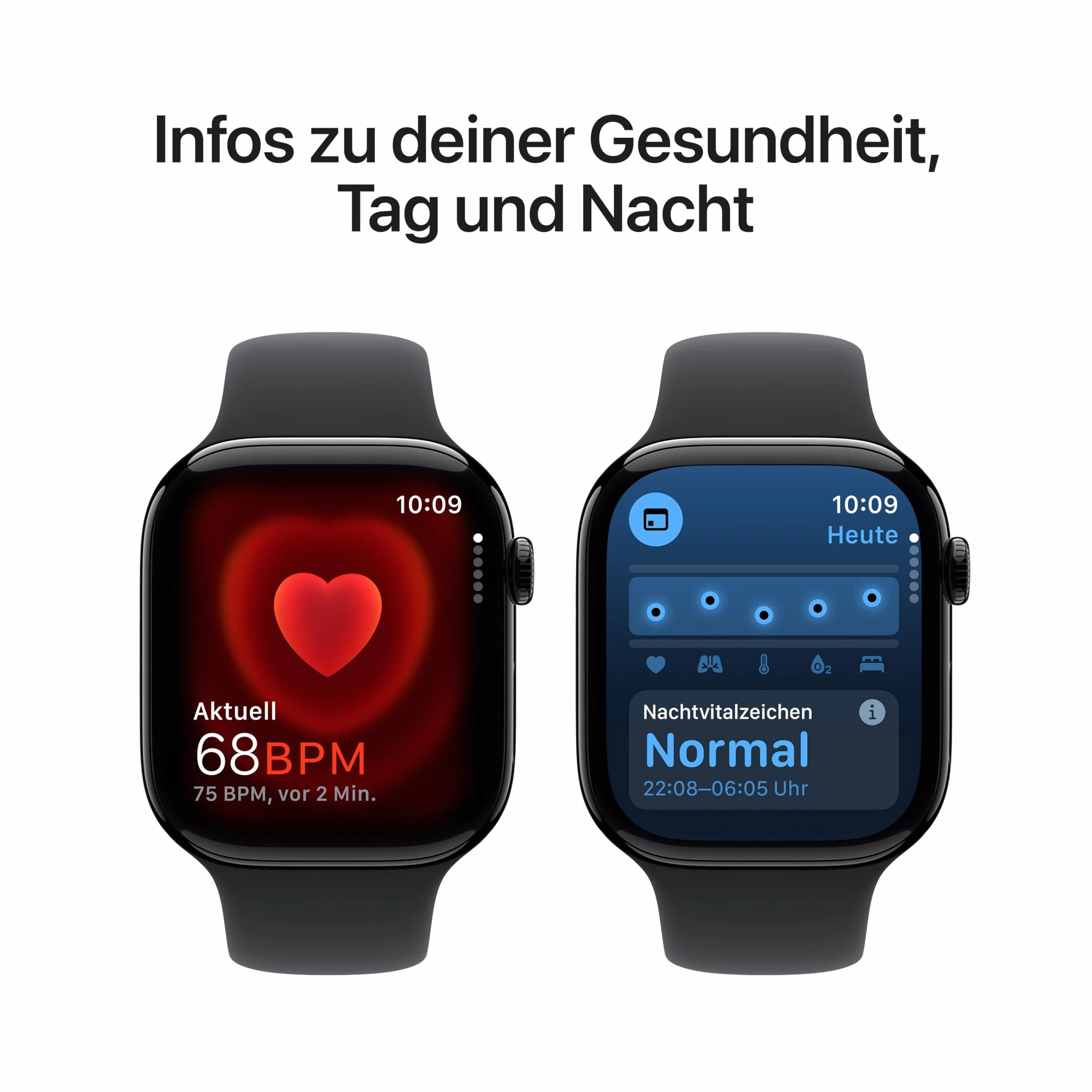 Apple Watch Series 10 [GPS+ Cellular, 46mm] - Cassa in alluminio Nero Black con Banda Sportiva Nera, M/L (Ricondizionato)