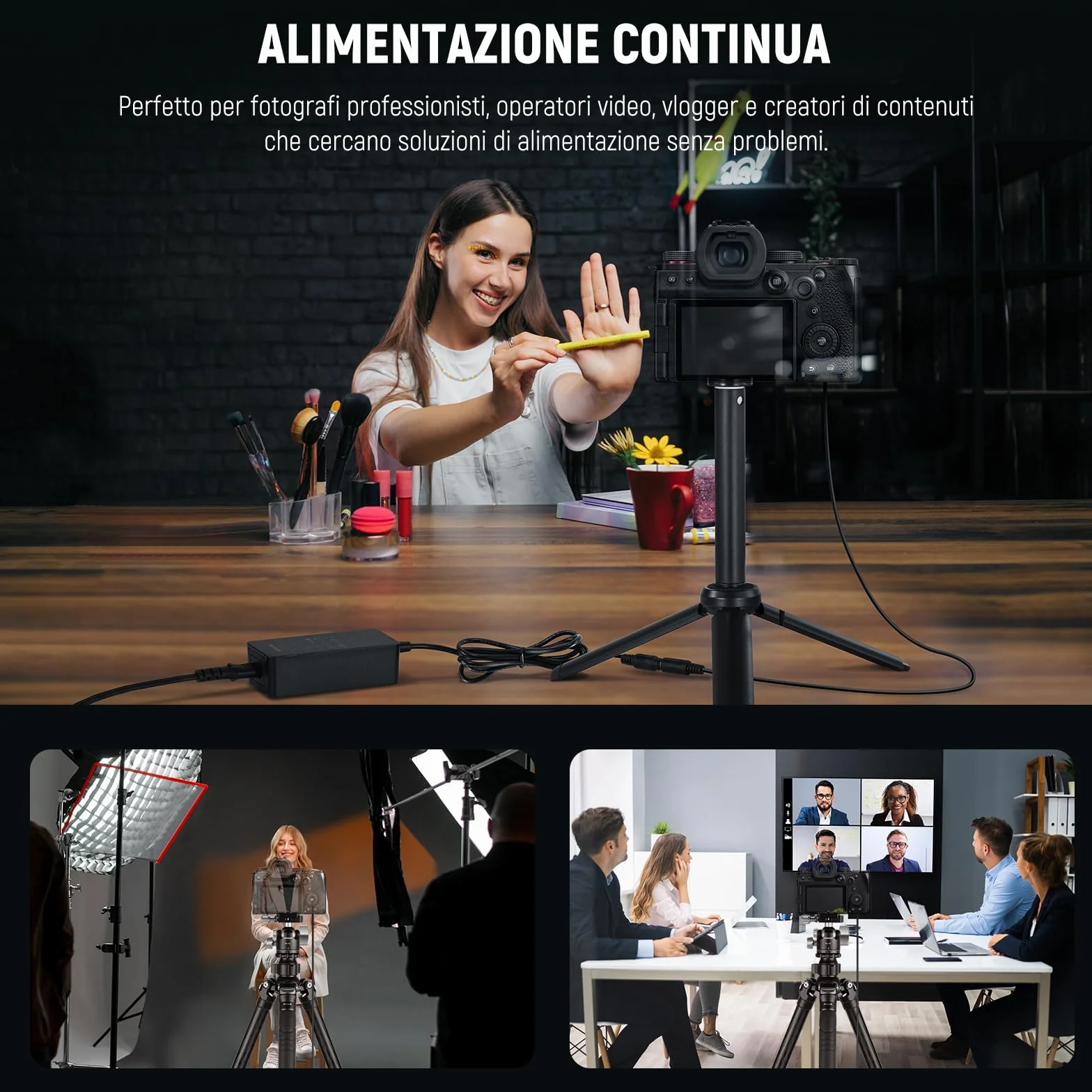 NEEWER Adattatore AC Power DMW-BLK22 & Kit Caricabatterie Batteria Factice Accoppiatore DC Compatibile con Panasonic Lumix GH5 II GH6 II S5II S5IIX S5M2 S5M2X GH5M2
