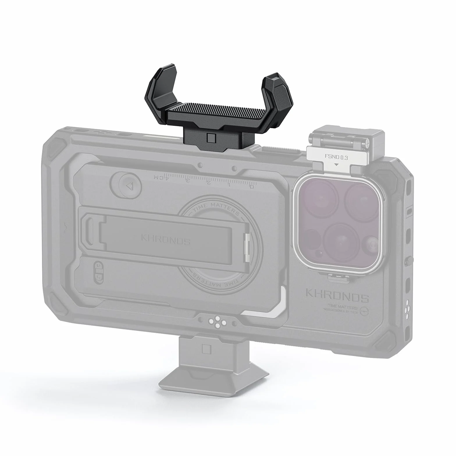 TILTA Khronos - Supporto universale per SSD compatibile con iPhone 15 Pro/15 Pro Max/16 Pro/16 Pro Max, nero TK-USH-B