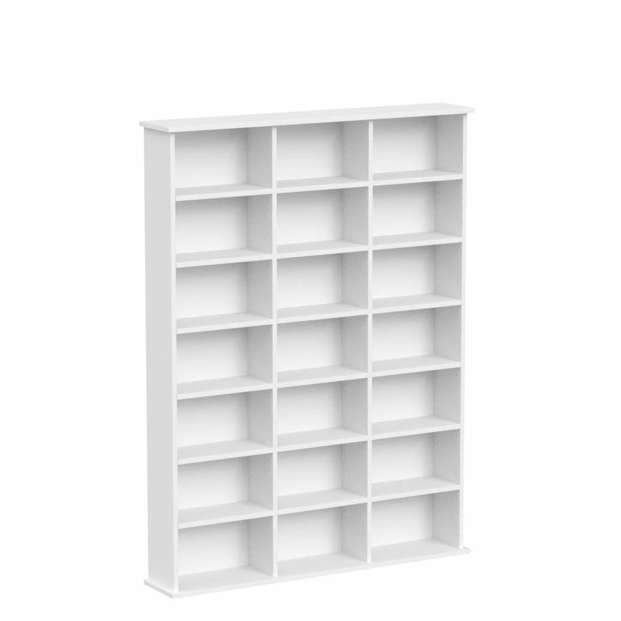 Vicco Scaffale porta cd Jukebox, Bianco, 105.4 x 136 cm