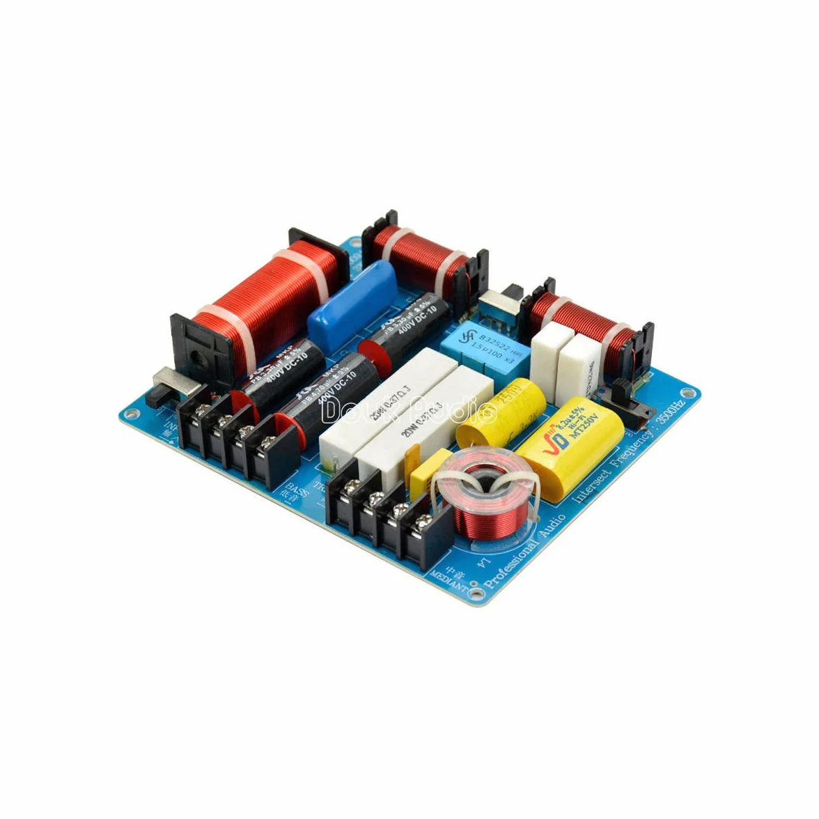 Nobsound, Crossover, per Audio HiFi 350 W, 3 vie, divisore di frequenza, KTV Stage Speaker Crossover, filtro audio