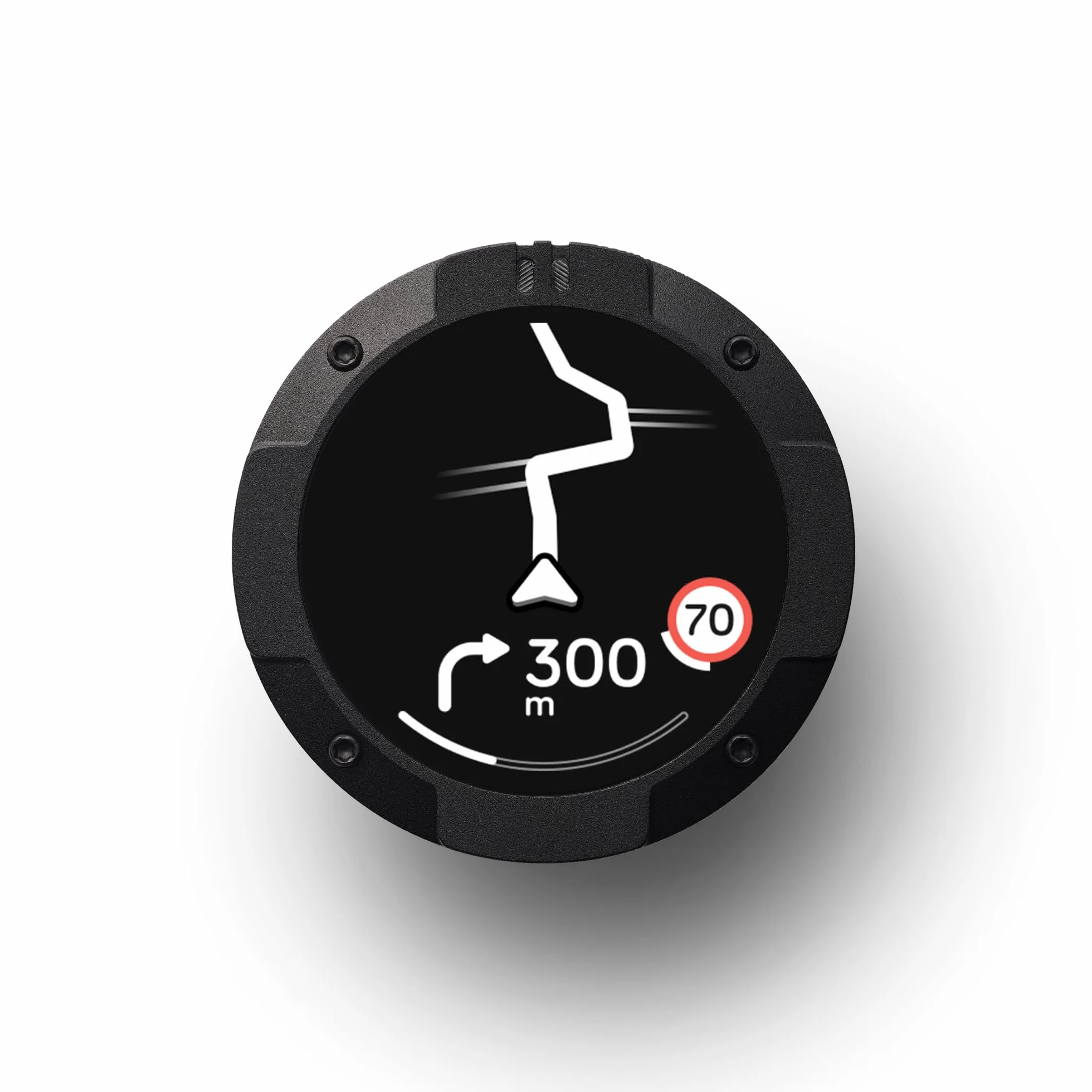 Beeline Moto II - Navigatore GPS da Moto - Schermo Ultra-luminoso | Navigazione, Velocità, Orario Arrivo | Batteria 14 ore, Impermeabile IP67 Antiurto, ricarica USB-C, Aggancio Universale al Manubrio