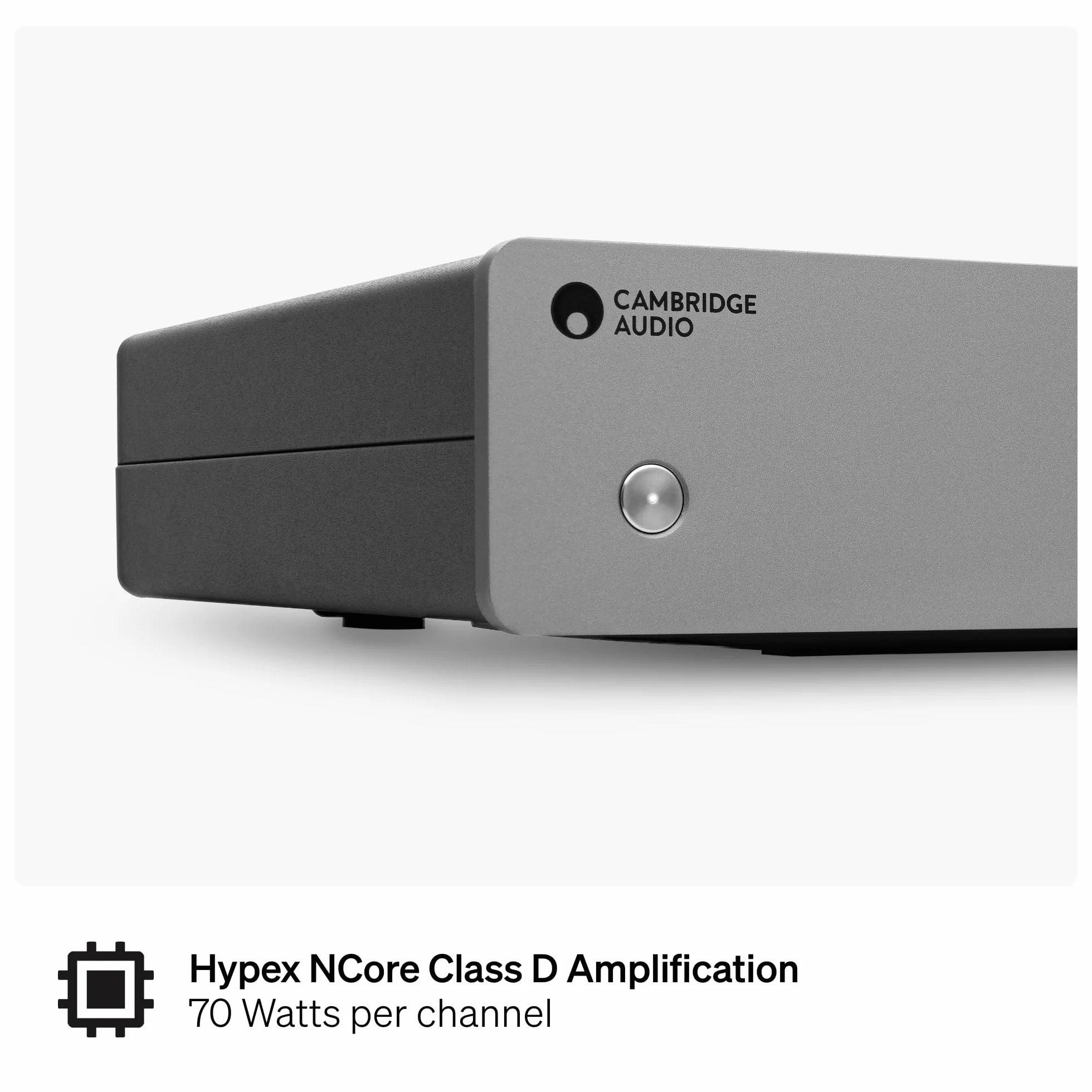 Cambridge Audio MXW 70 Sistema HiFi compatto 70 Watt per canale amplificatore di potenza classe D Hypex NCORE ingressi RCA XLR grigio lunare
