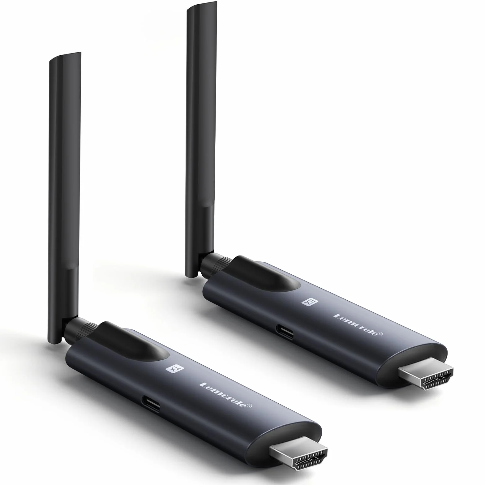 Trasmettitore HDMI wireless e 2 ricevitori, Lemorele 1080P – Trasmissione wireless HDMI, supporta 1 trasmettitore per 4 ricevitori. Streaming video massimo da laptop, fotocamera o TV box a HDTV