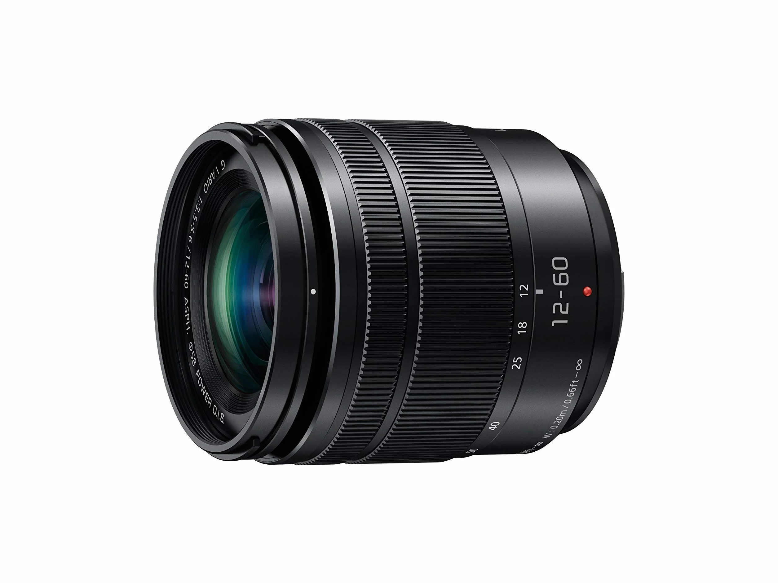 Panasonic LUMIX G Vario 12-60mm F3.5-5.6 ASPH. Lente Zoom 5x Power O.I.S. Nero Ricondizionato