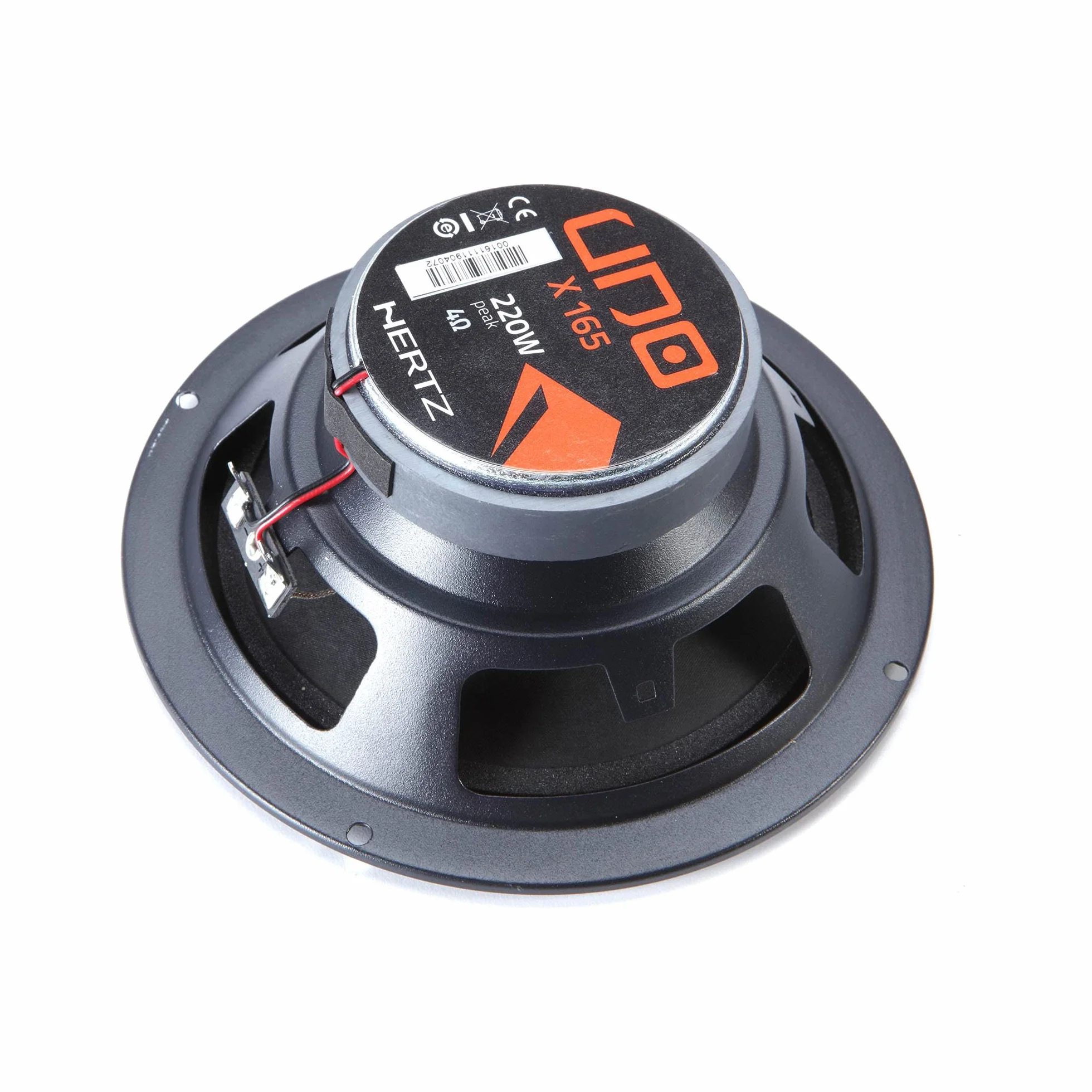 Hertz X 165 – Coppia di Altoparlanti Coassiali 2 Vie da 165 mm, 220W Peak, 55W RMS, 4 Ohm, Cono in Carta Pressata Idrorepellente, Tweeter in PEI da 24 mm, Installazione DIN Facile