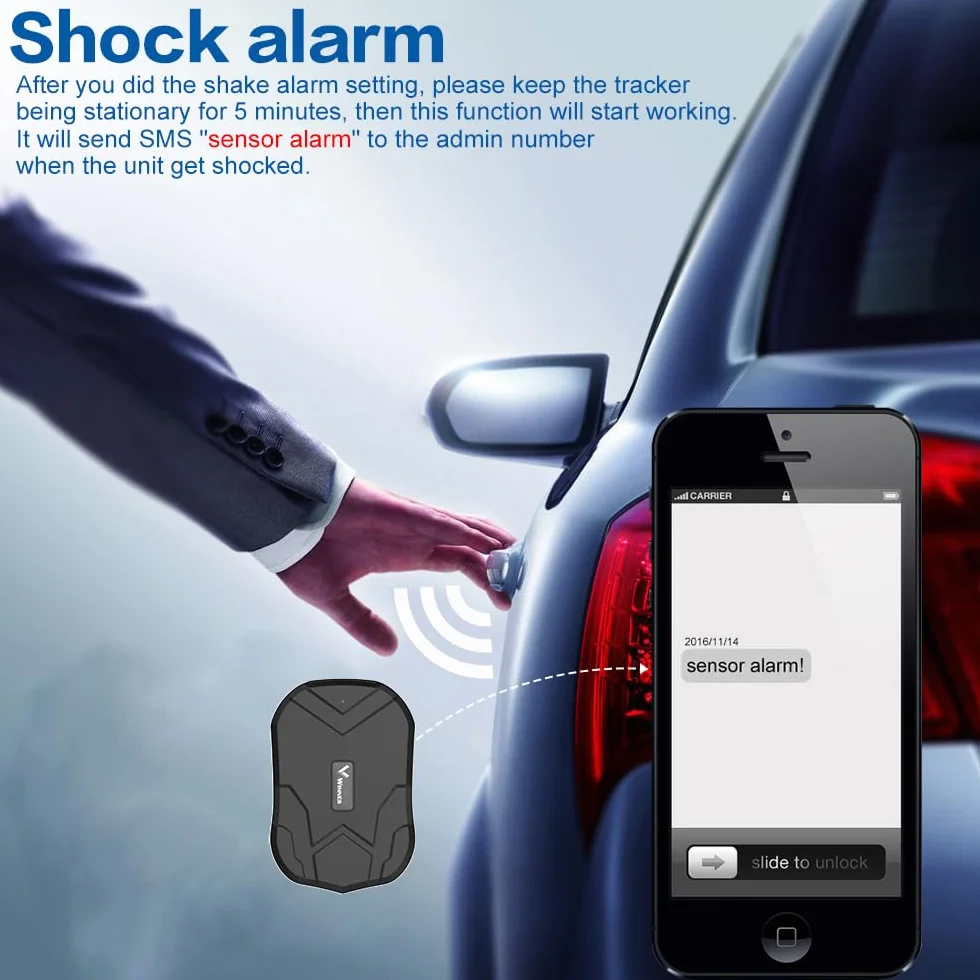 Localizzatore GPS 4G LTE 20000mAh standby 240 Giorni Impermeabile Magnetico Scheda SIM anonima integrata, abbonamento App Geofencing Antifurto per Auto
