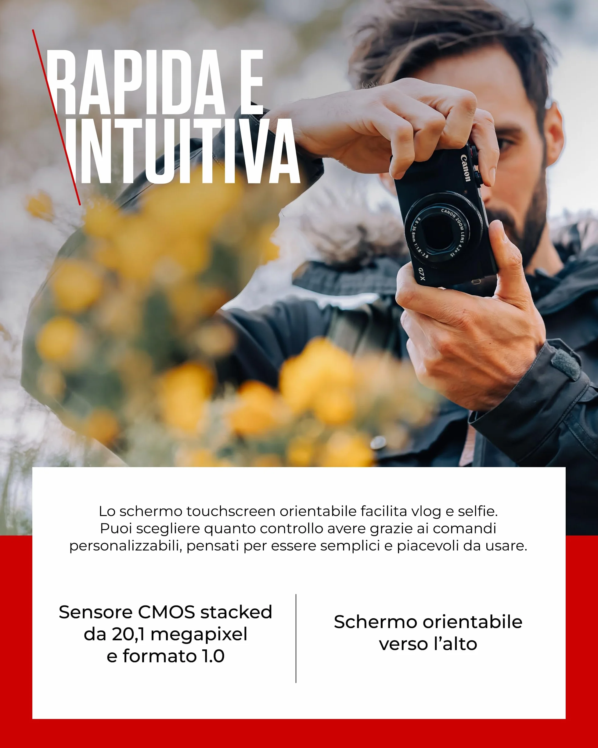 Canon PowerShot G7X Mark III (Argento) – Fotocamera Digitale Compatta con Sensore da 1 Pollice e Video 4K - Perfetta In Condizioni Di Scarsa Illuminazione E Per I Viaggi