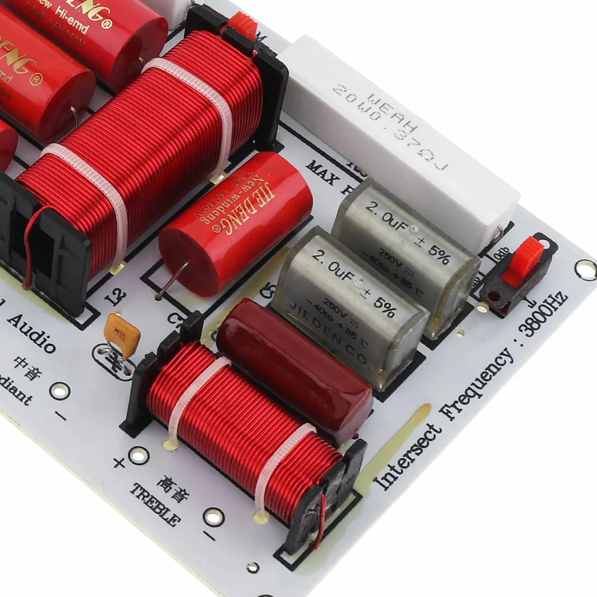 3 Altoparlanti Crossover, 350 W 3 Vie 3 Unità Altoparlanti HiFi Casa Altoparlanti Audio Frequenza Divider Crossover Filtri
